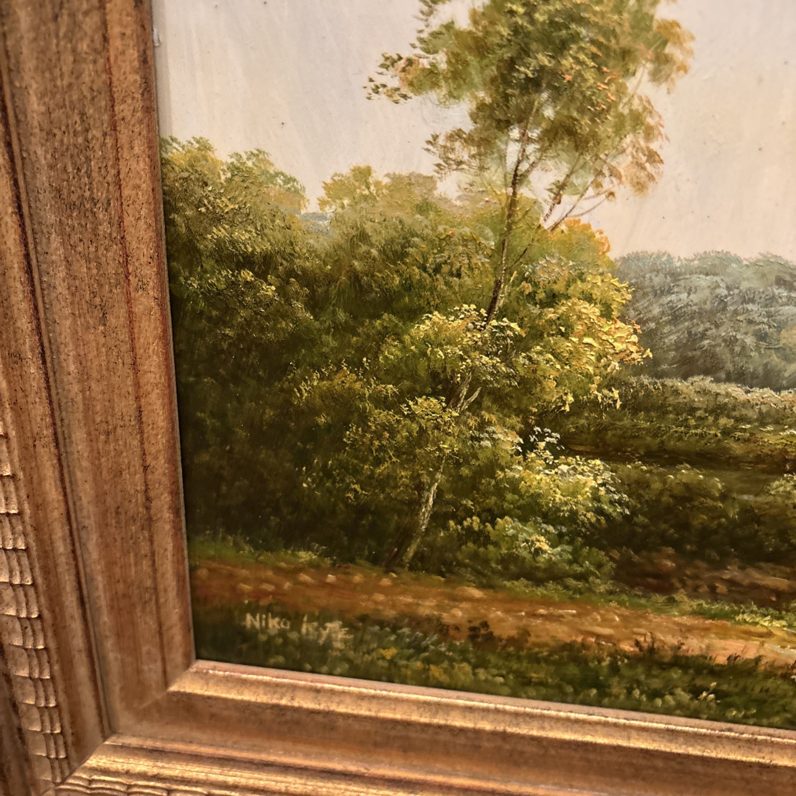 Series Of 3 Landscape Oil On Board Paintings Signed And Framed Price For 3