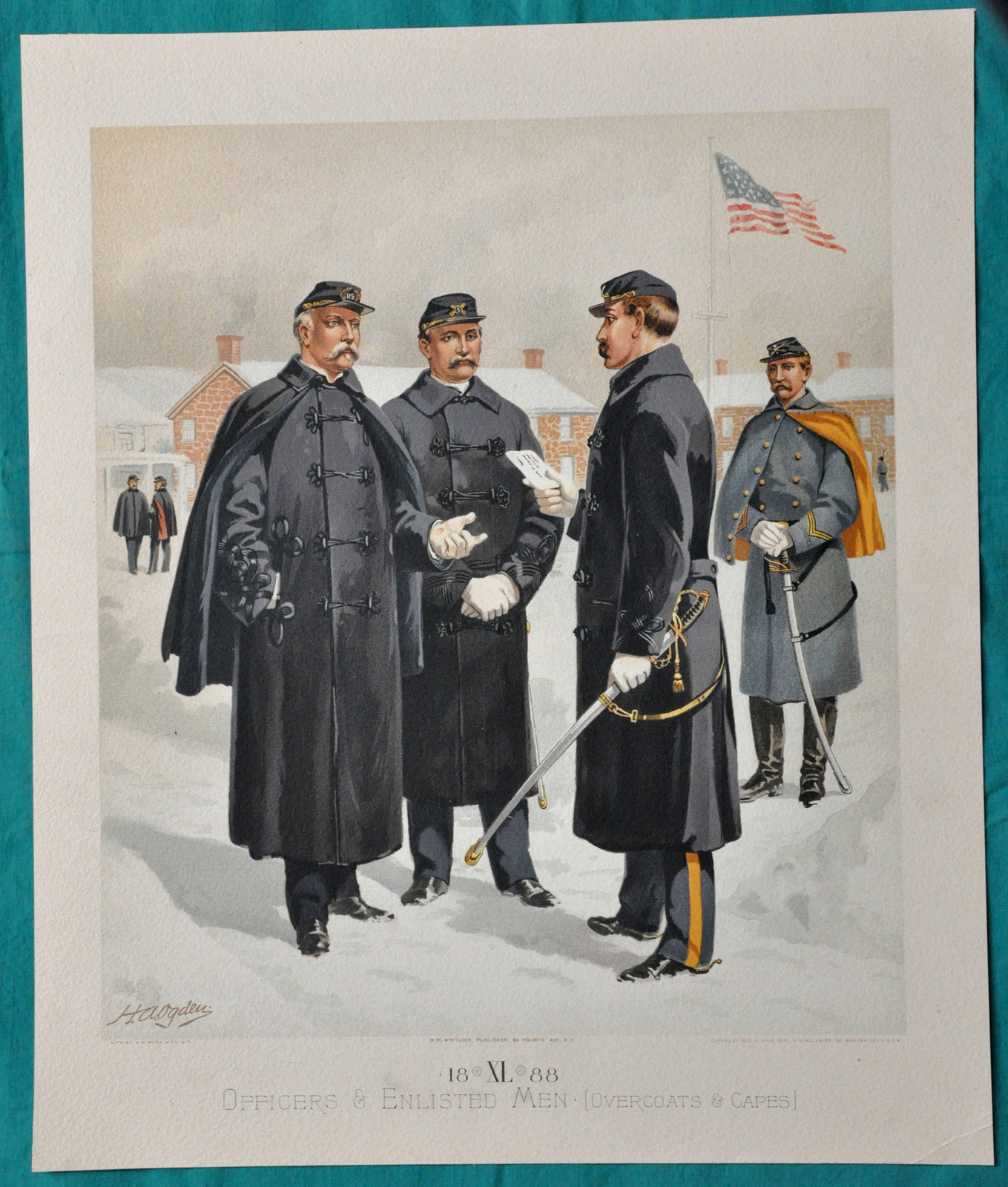 Officers & Enlisted Men. Uniform of the Army of the United States. 1885