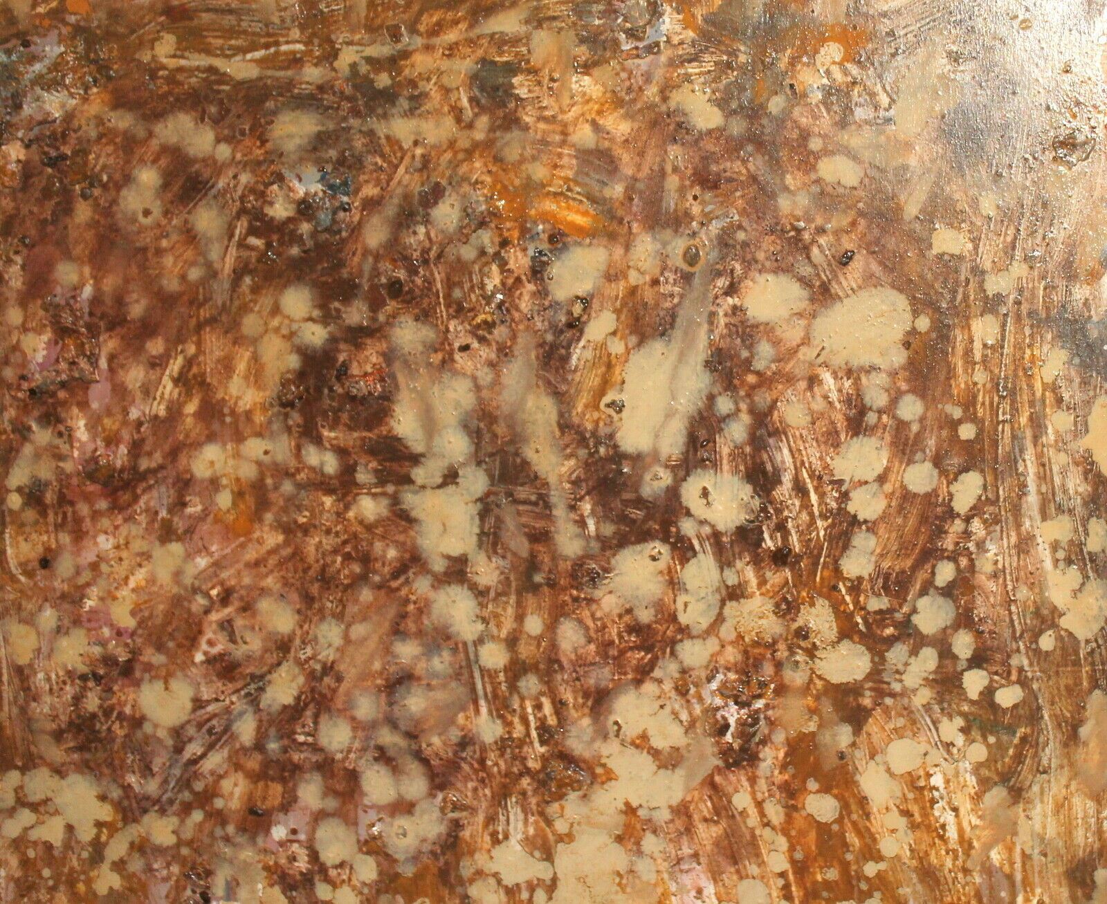 Contemporary Oil Painting Abstract Composition Collage