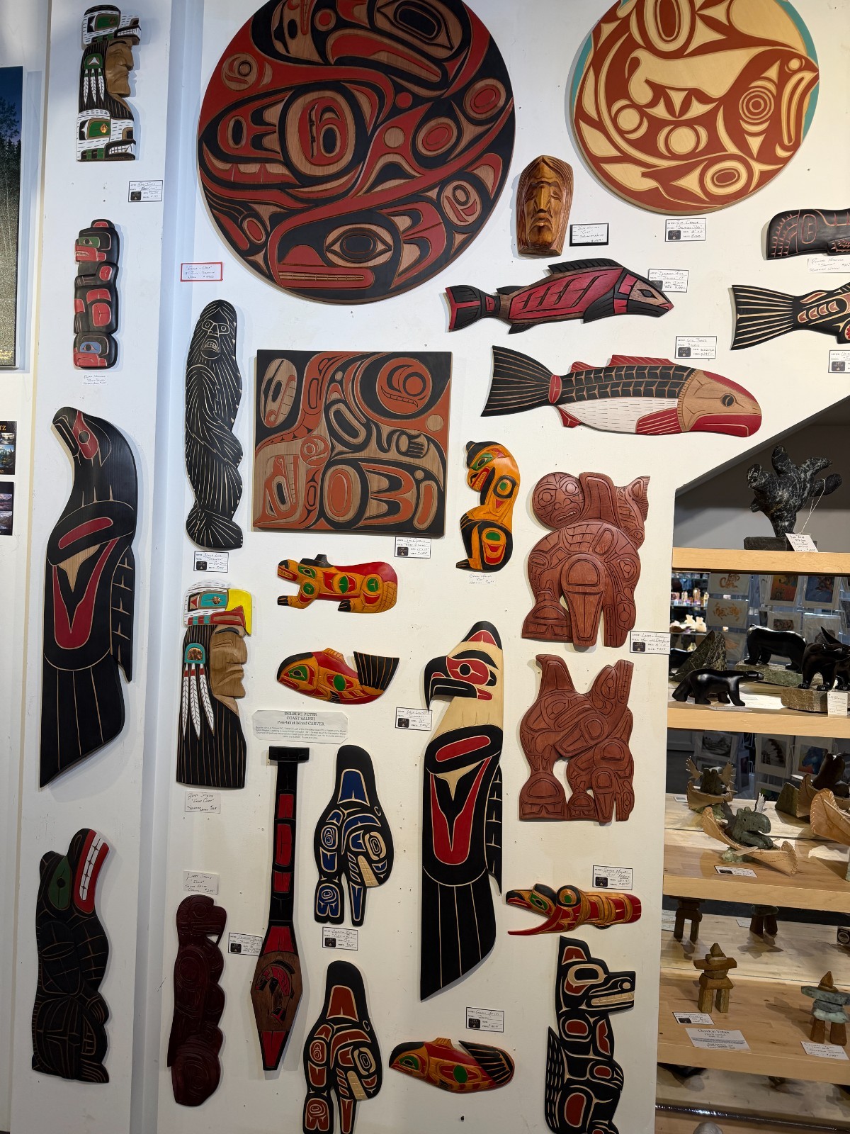Carl Stromquist » Eagle In Flight » Canvas Native Art Indigenous Salish RARE