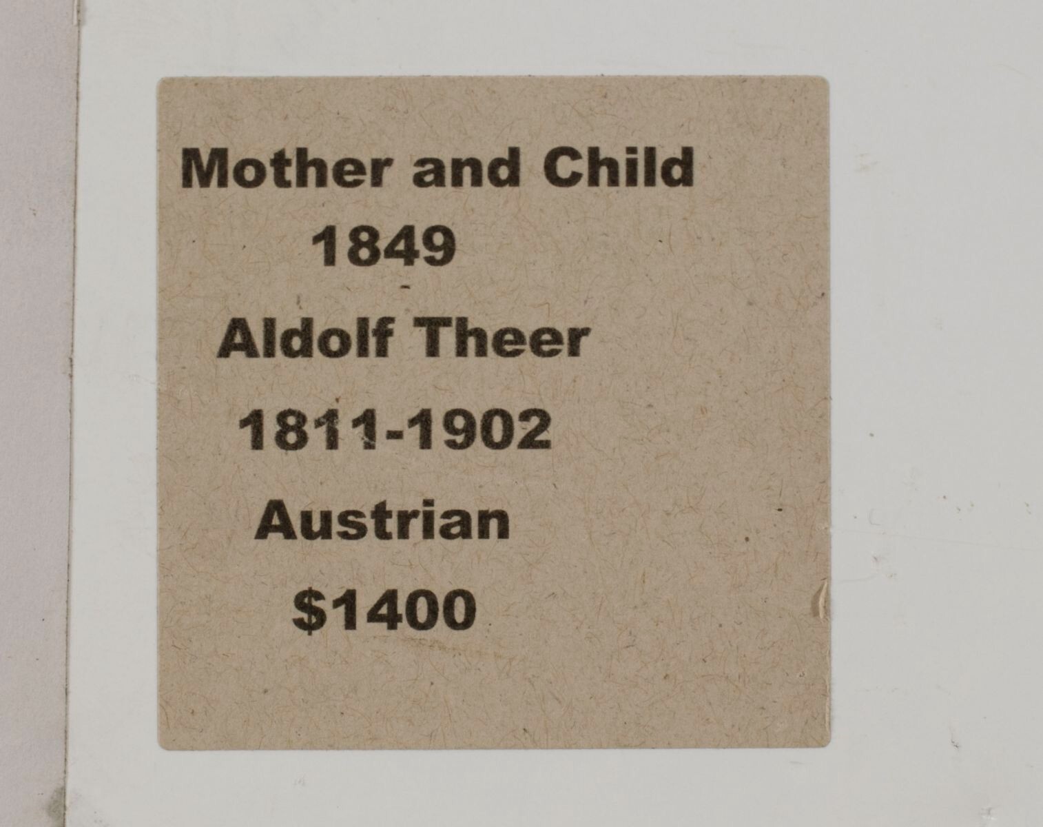 Adolf Theer (Austria,1811-1902) watercolor painting antique 120758