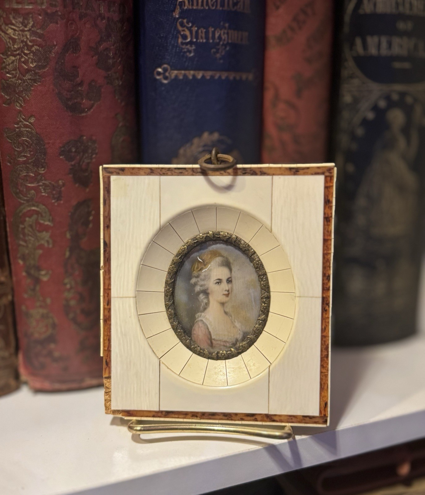 Hand Painted Miniature Portrait Mozart ‘s wife Constance Weber Mozart Brant