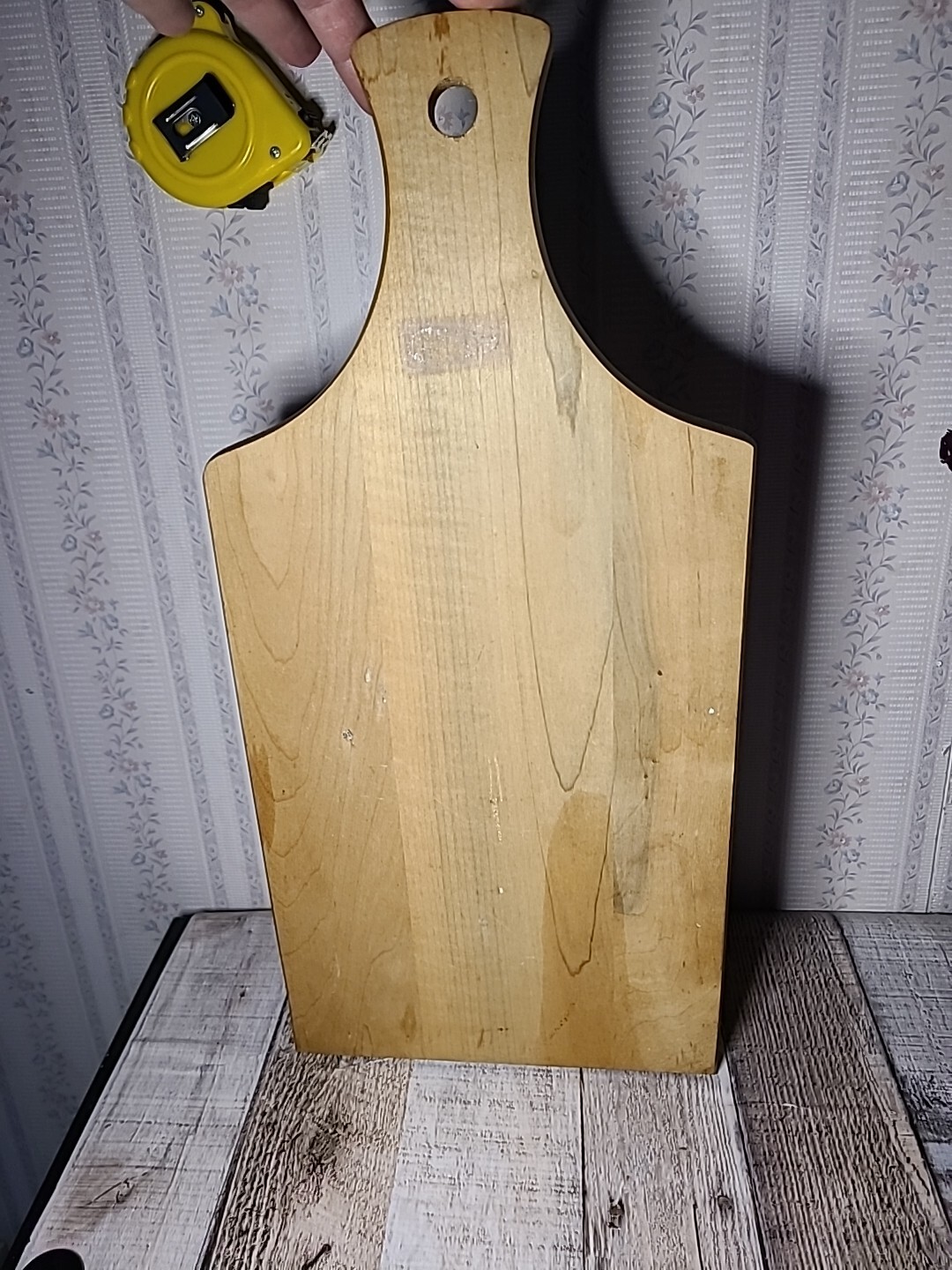 Vintage Berggren Wood Cutting Board Smile Hand Screened Poem Scandinavian Design