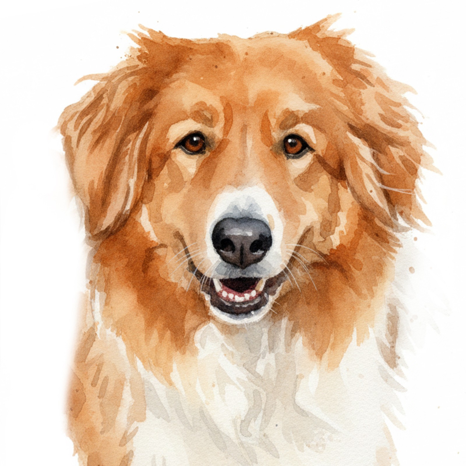 Original 8×10 Size Custom Hand painted watercolor Pet portraits
