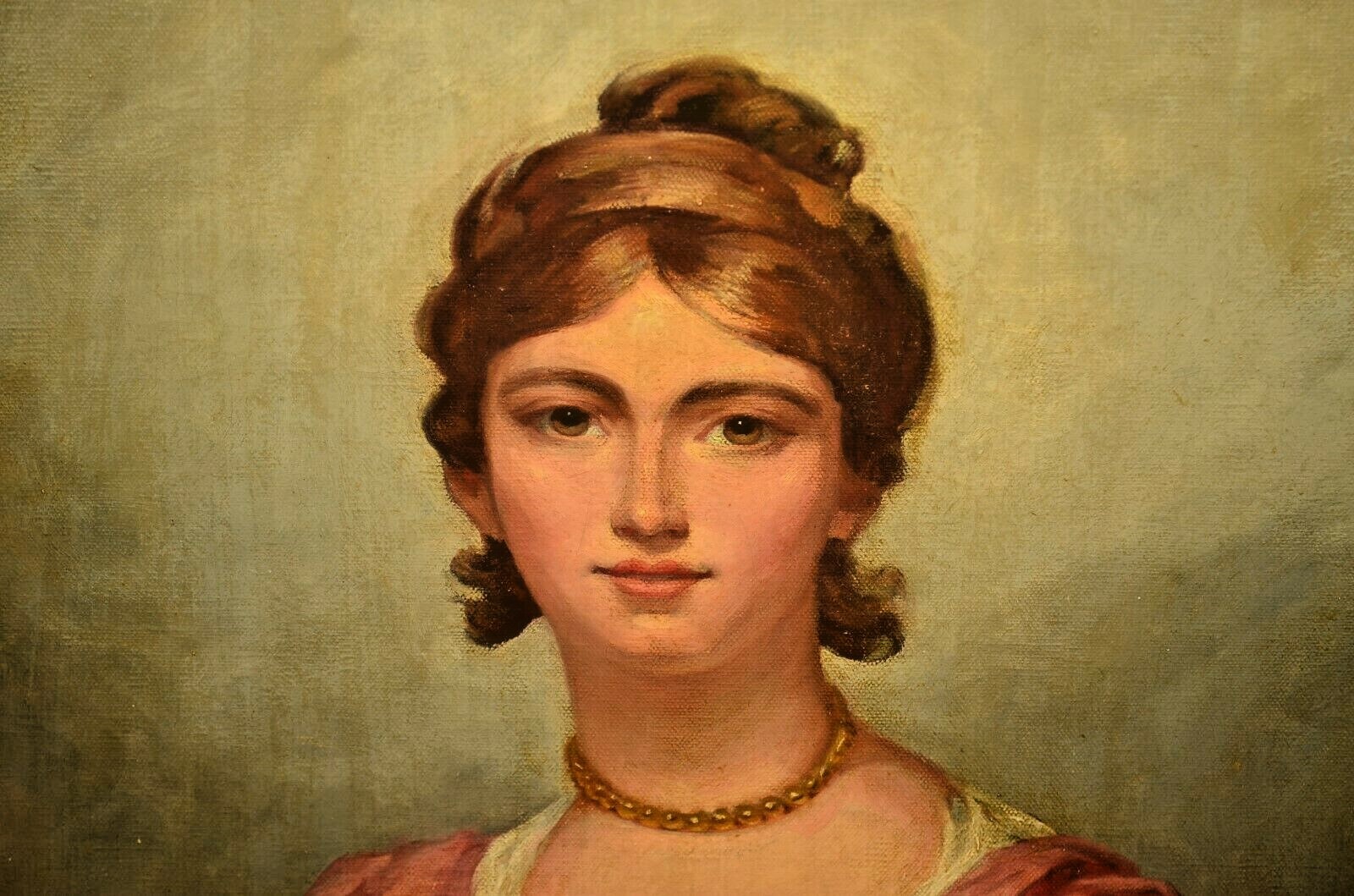 ABBEY ALTSON Original Signed Female Figure Moonlight Lady Portrait Oil Painting