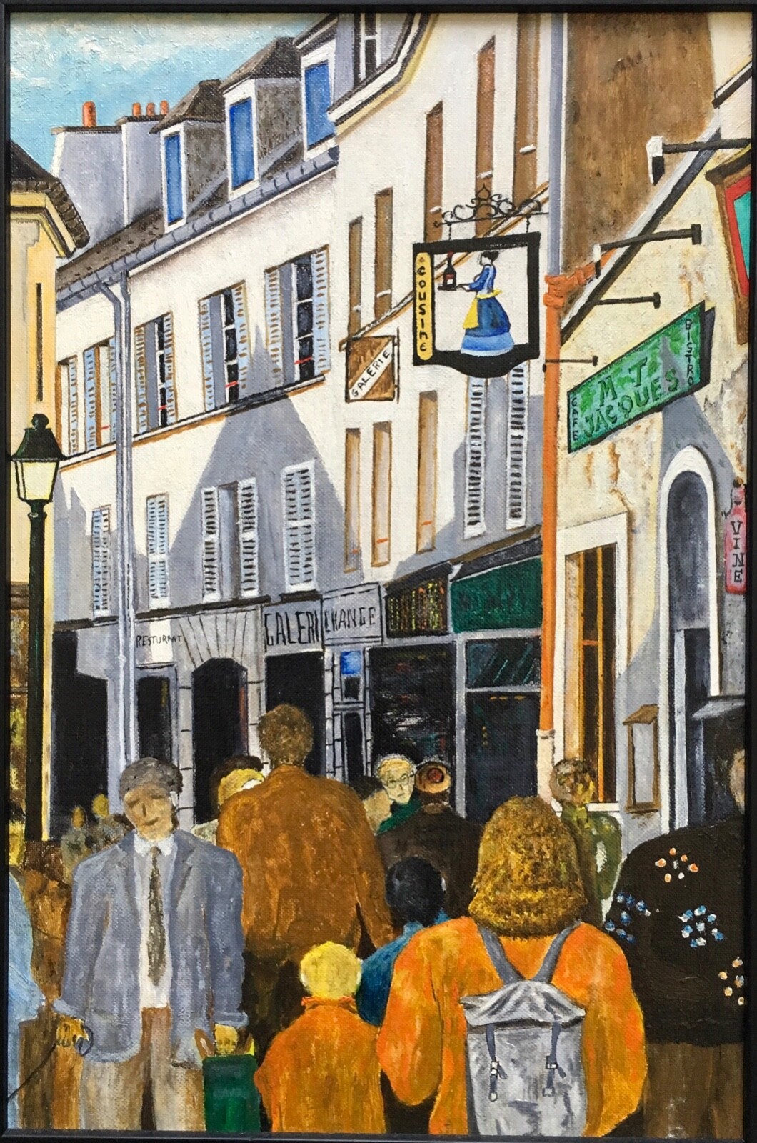 Contemporary Expressionism Amsterdam City Street Scene People Figures Mystery