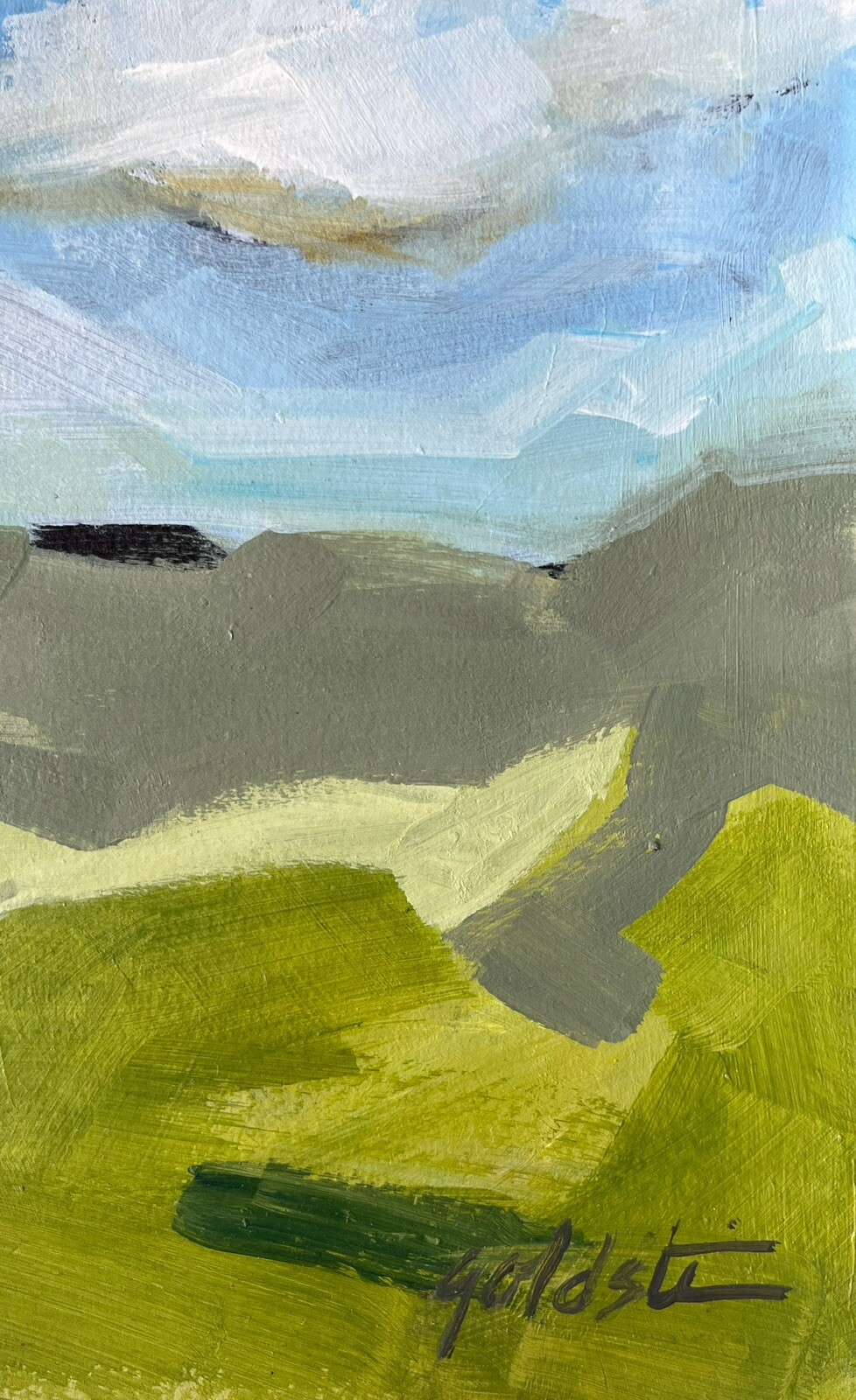 Contemporary Abstract Landscape Original Painting Signed Collectible Fine Art