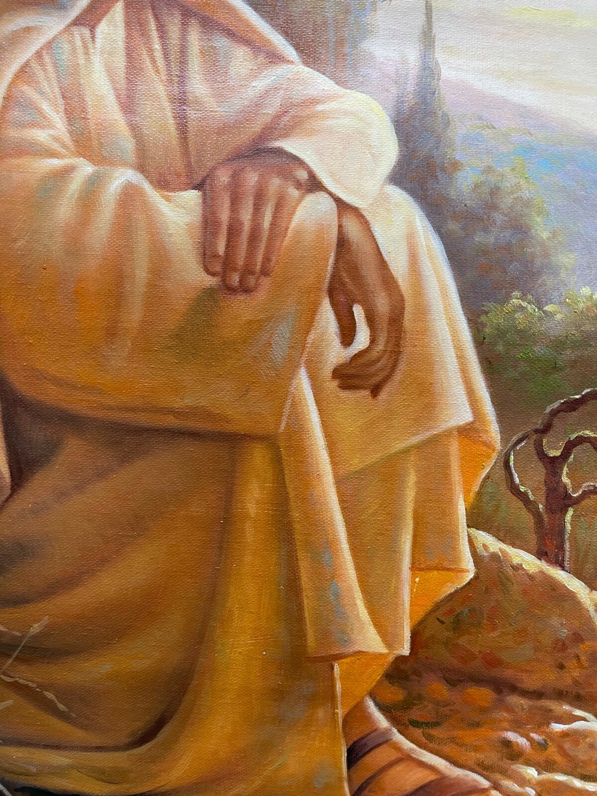 100% hand-painted 36in x24in Jesus oil paintings