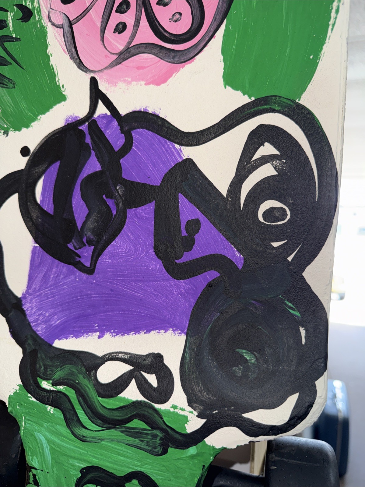 Peter Keil Abstract Skateboard Painting COA Modern Art Sculpture