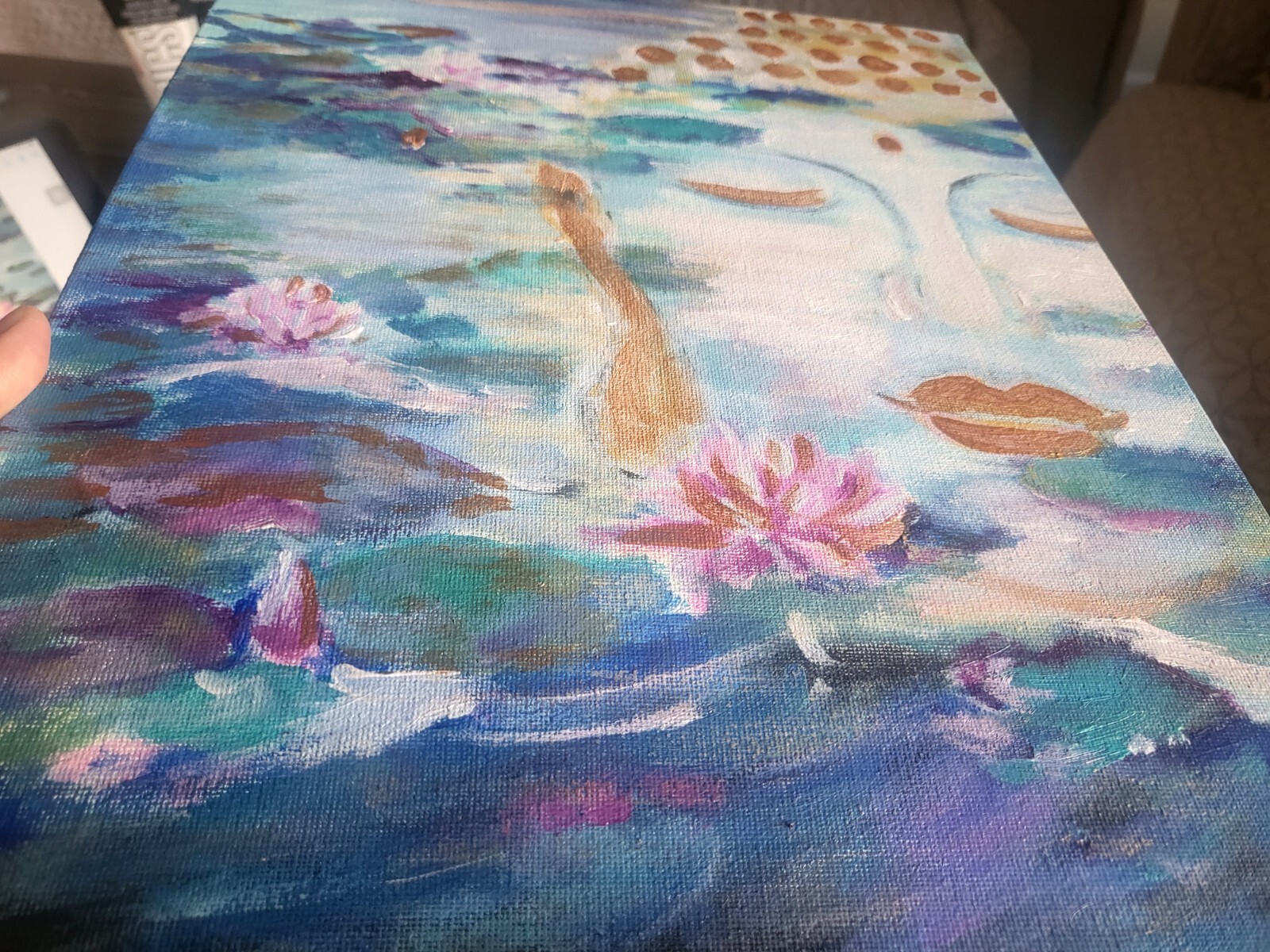 Original acrylic painting, «Meditation Zen»,11 by 14″,canvas board