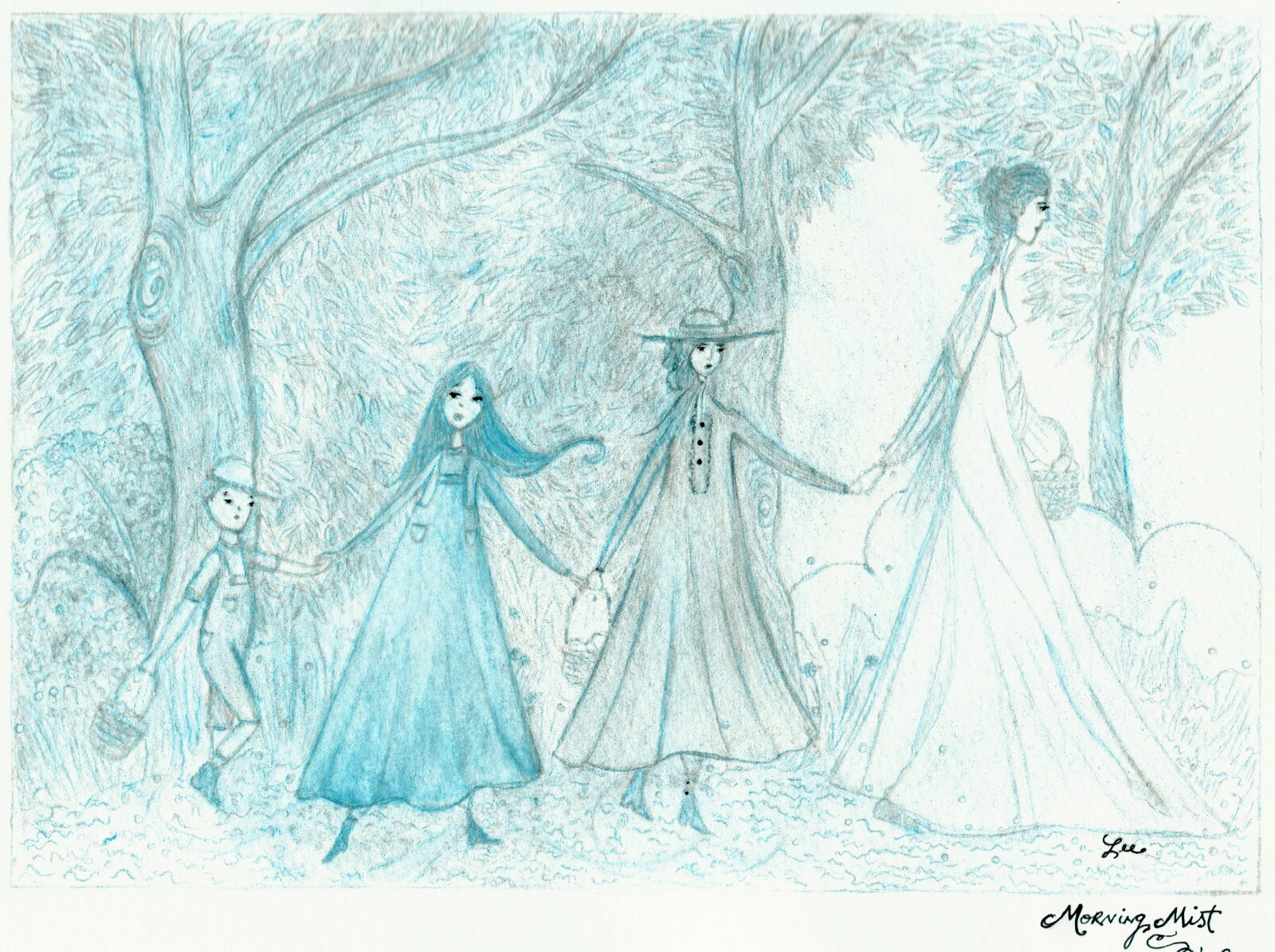 Morning Mist: Watercolor Original, Ghosts, Hauntings