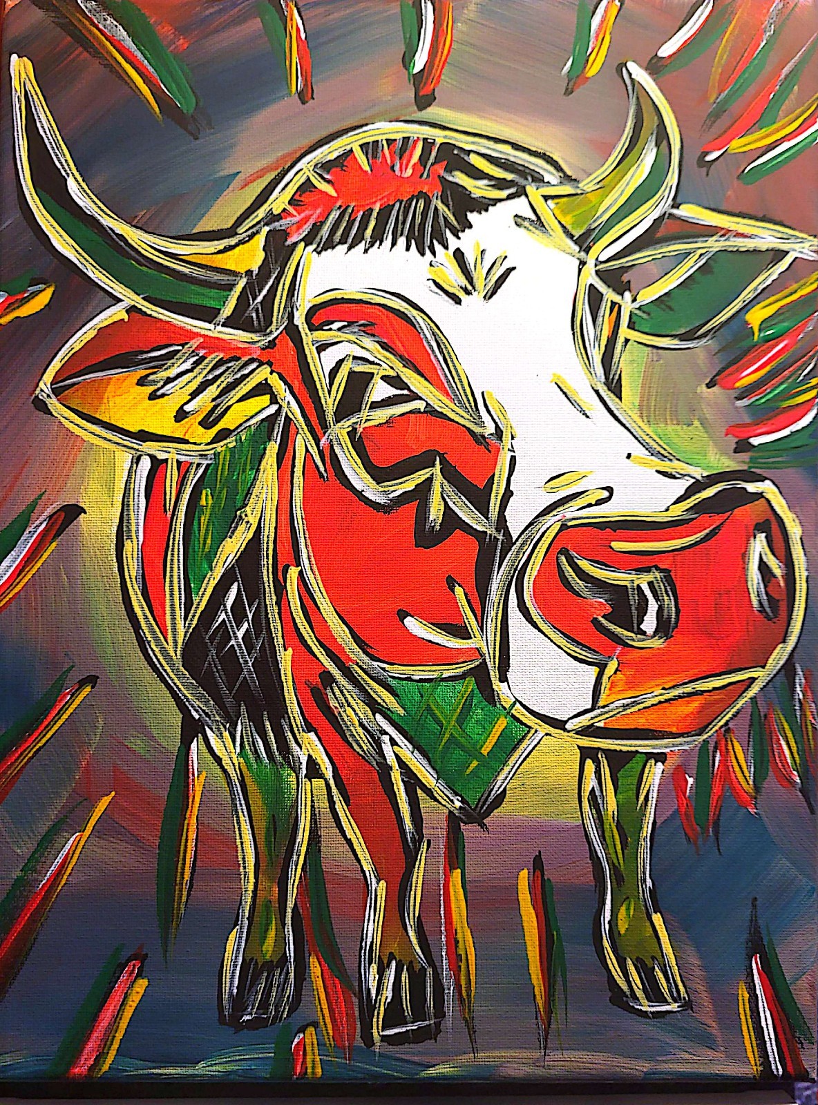 Neo Expressionism Original Modern Abstract Artwork Acrylic Painting Canvas 11×14