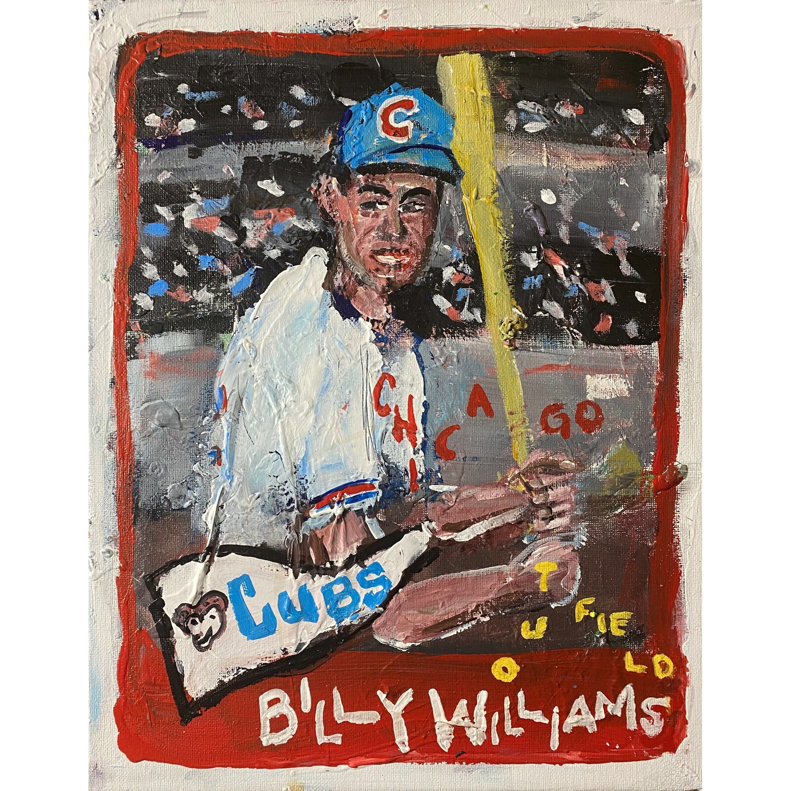 Billy Williams Original Acrylic on Canvas 11×14 by Sergio Santos @ElSantosWorld
