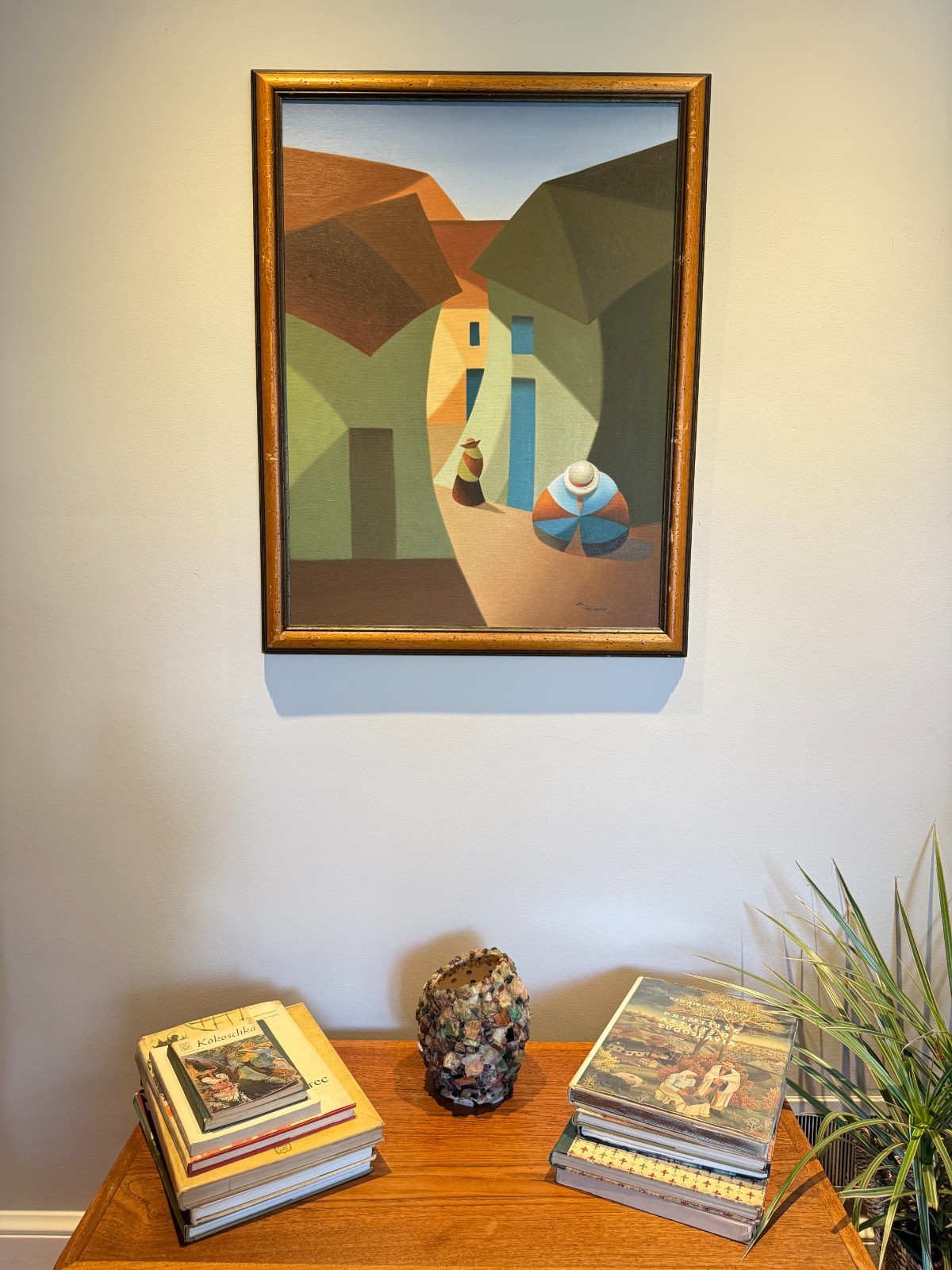 Cubist Oil Painting by Peruvian Artist Julio Portocarrero