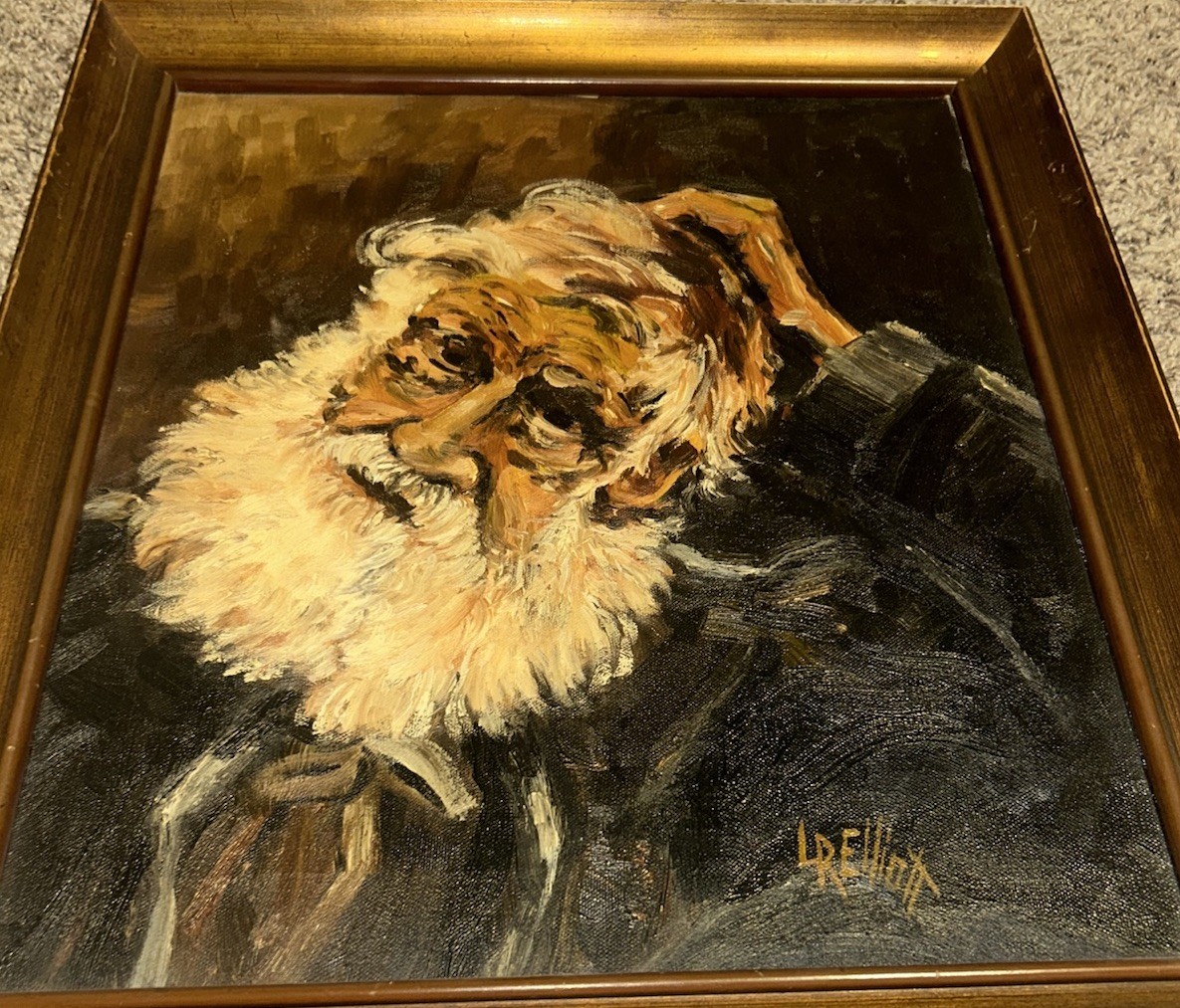 Charles Loring Elliot Oil Painting: of an old man Scratching His Head