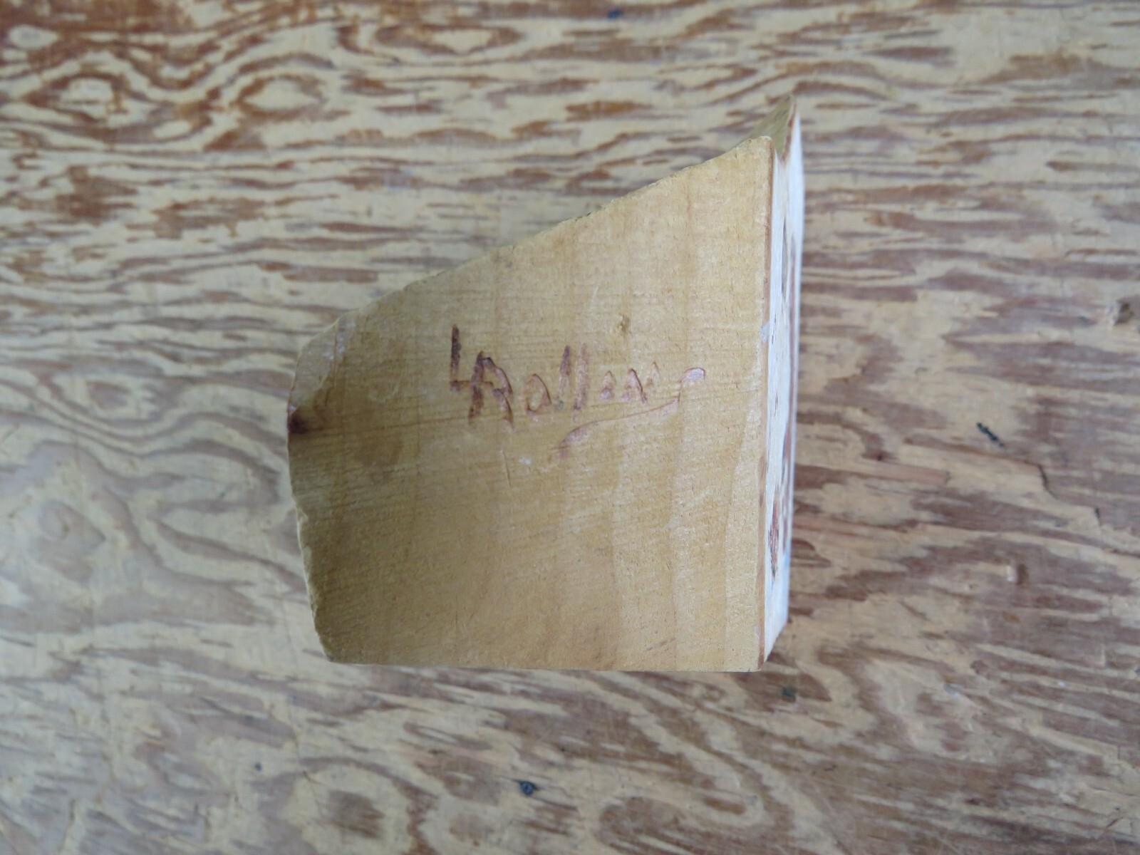 Original Wood Burning Art – Chipmunk & Field Mouse -Rollins 5.375″x4.375″x1.75″