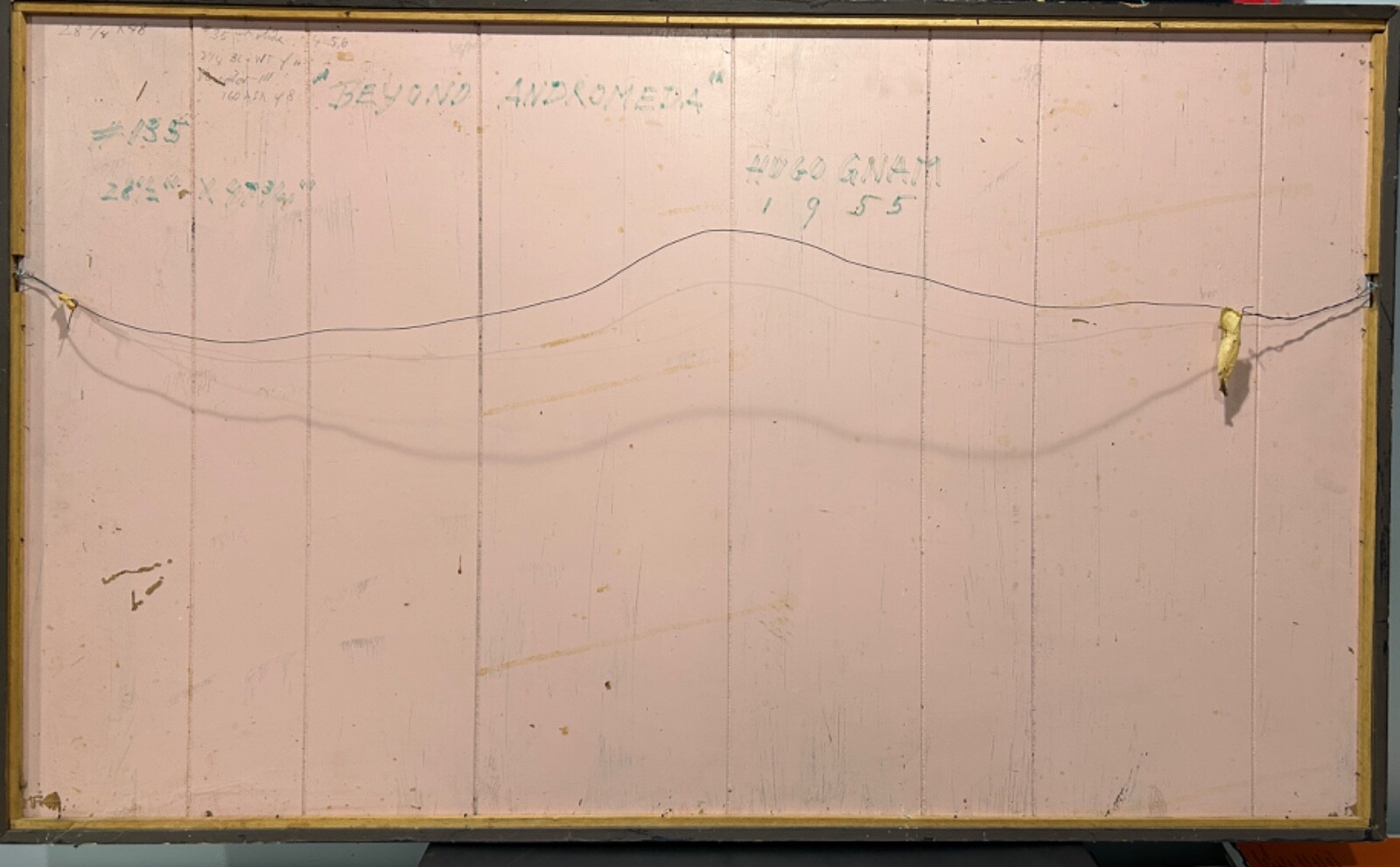 Beyond Andromeda, 1955 oil by Hugo Gnam. Fantastic Mystical Outer Space