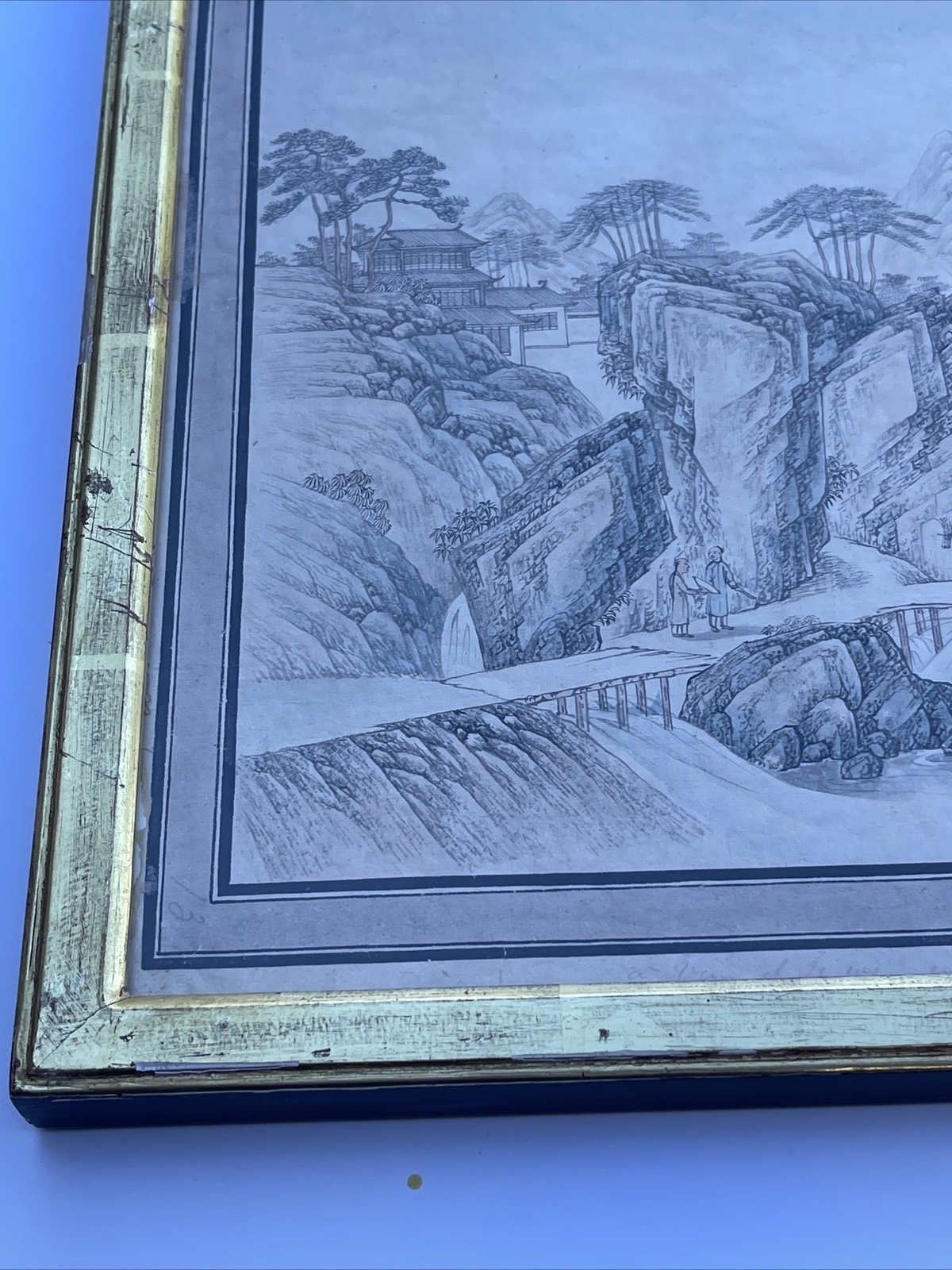 ANTIQUE FINE OLD CHINESE LANDSCAPE PAINTING SCHOLAR MASTER 18TH TO 19TH CENTURY