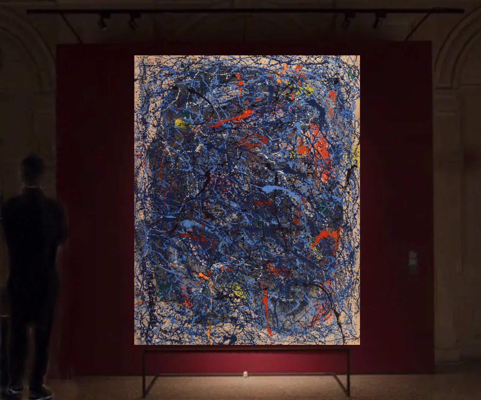 Jackson Pollock style canvas￼￼￼ Painting 81” X 62” XL (6ft. 9in.)Abstract,Modern