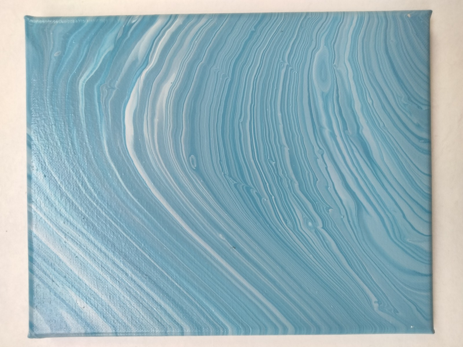 Acrylic Pour Painting Abstract on Canvas Original 8″x10″
