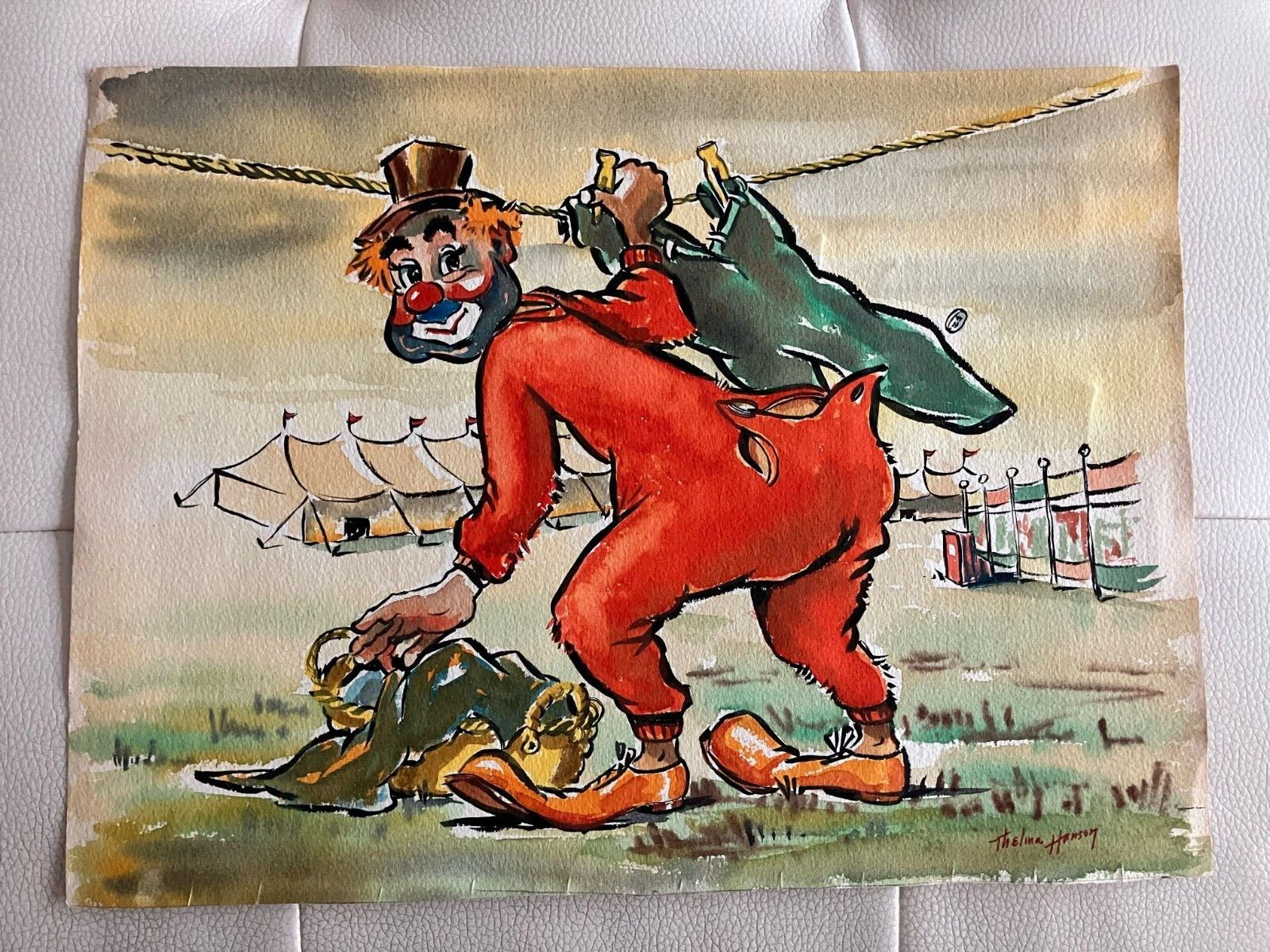 (2) Thelma Hansen original unframed watercolors – 14.5″ x 10.75″
