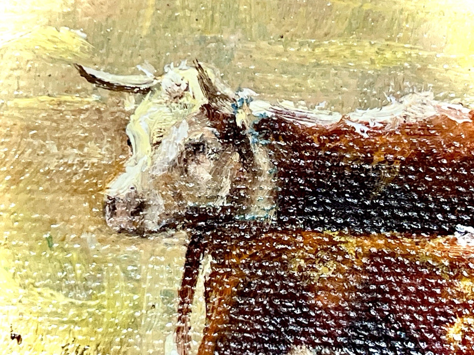Nice! Jay Schmidt American Western Artist Signed – 11.5”x14” Framed Oil On Board