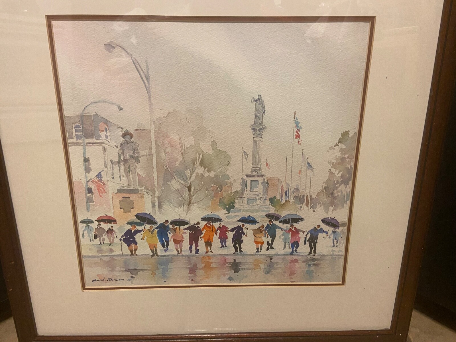 LISTED ARTIST HOWARD NOEL WATSON SIGNED ORIGINAL WATERCOLOR PAINTING