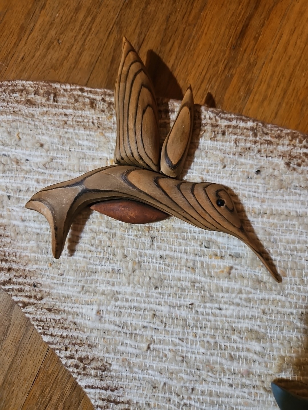 Hummingbird Original Artwork Paul Hallowell Mixed Media MCM OOAK