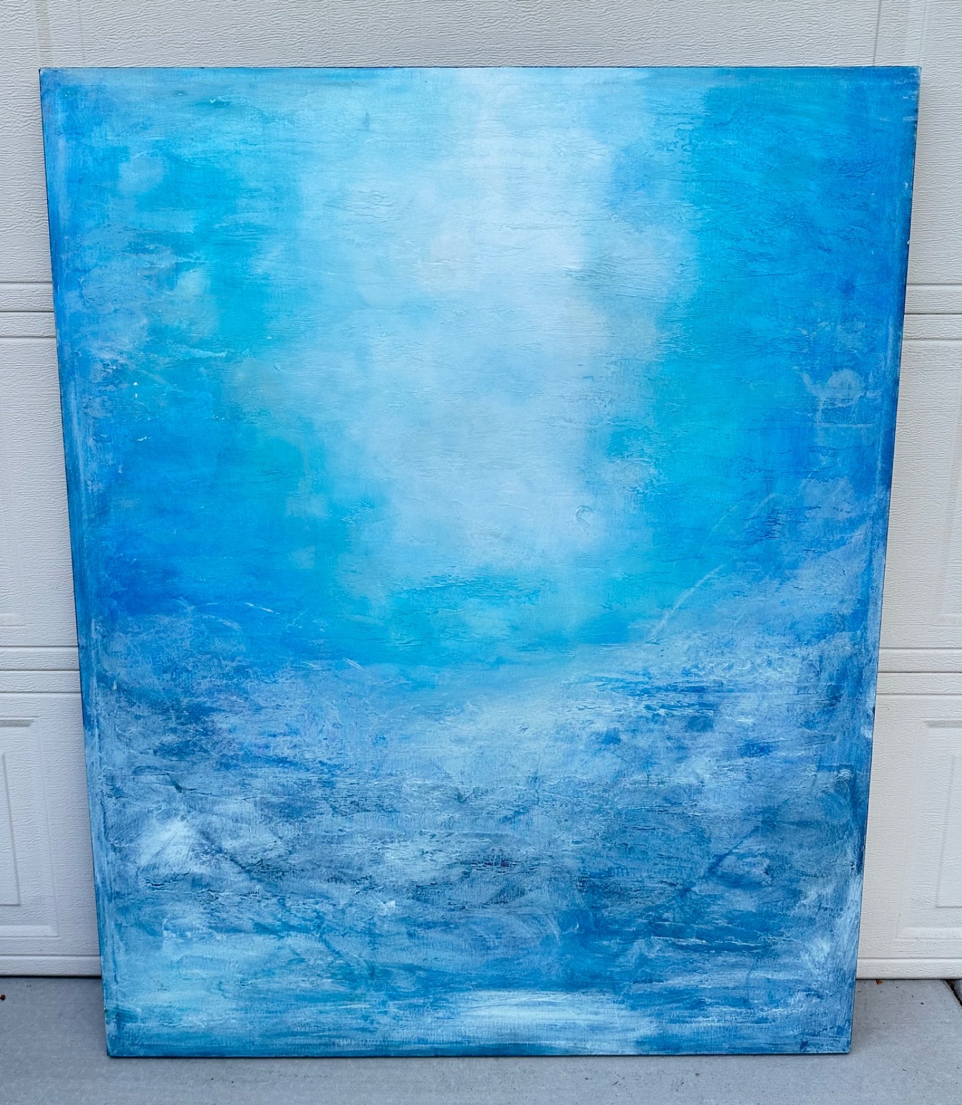 «Each Breath a Gift» – Original Abstract Painting (2015) Dimensions: 50″H x 40″W