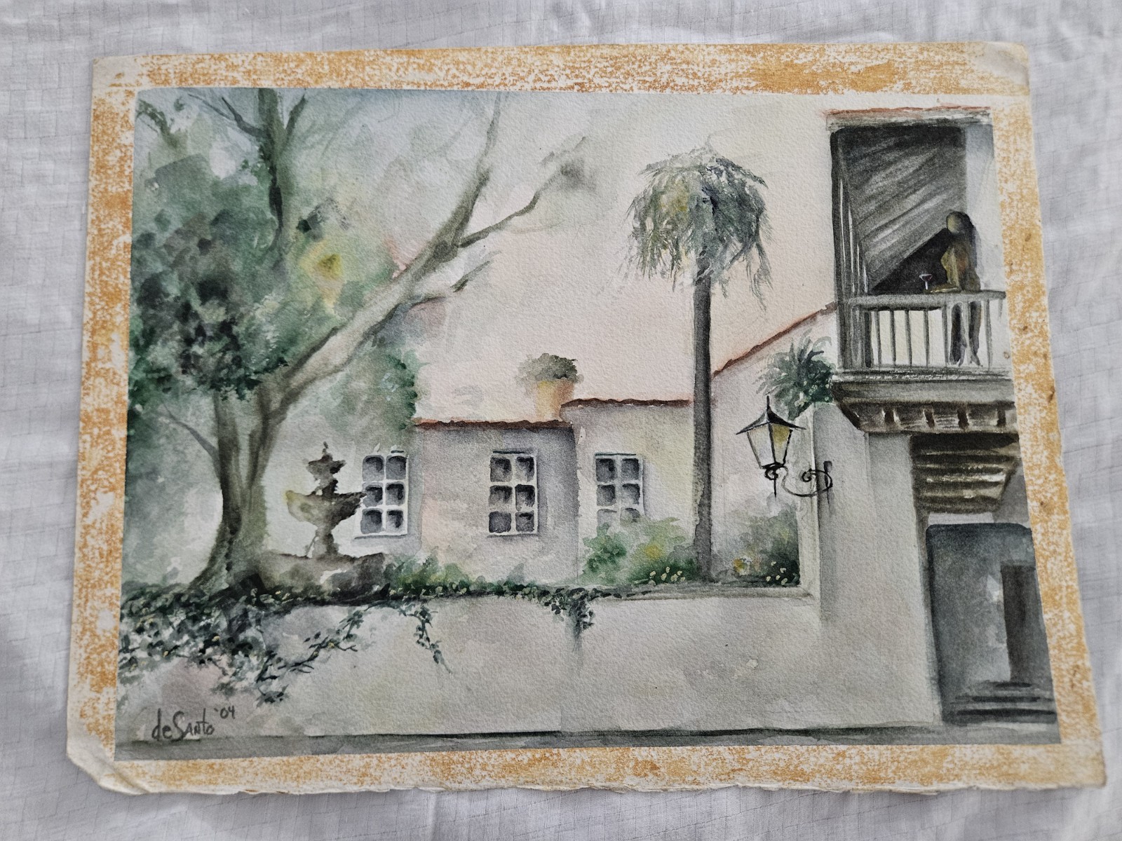 🏛️🎨✨ ORIGINAL JOHN DESANTO WATERCOLOUR – ST. GEORGE STREET COLUMBIA…
