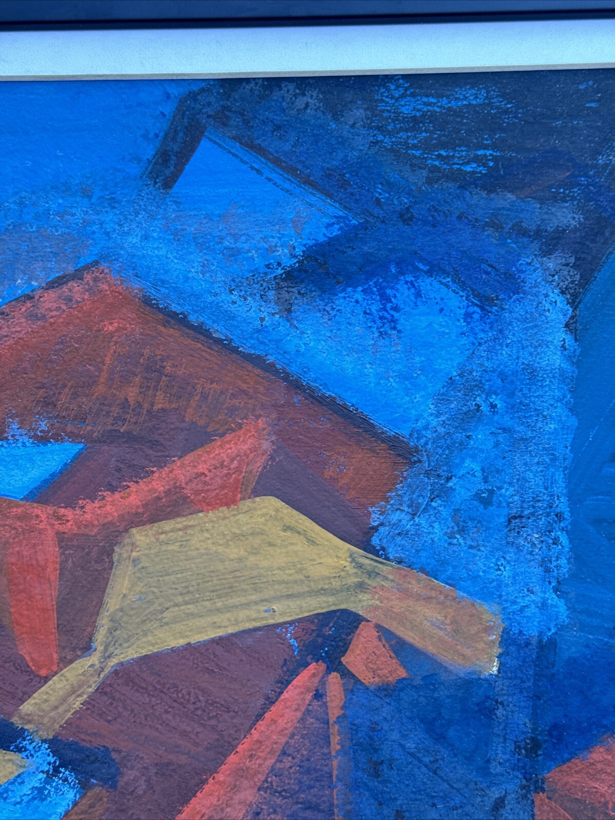 DOROTHY SKLAR PAINTING ABSTRACT EXPRESSIONISM GEOMETRIC MID CENTURY CUBISM 1950