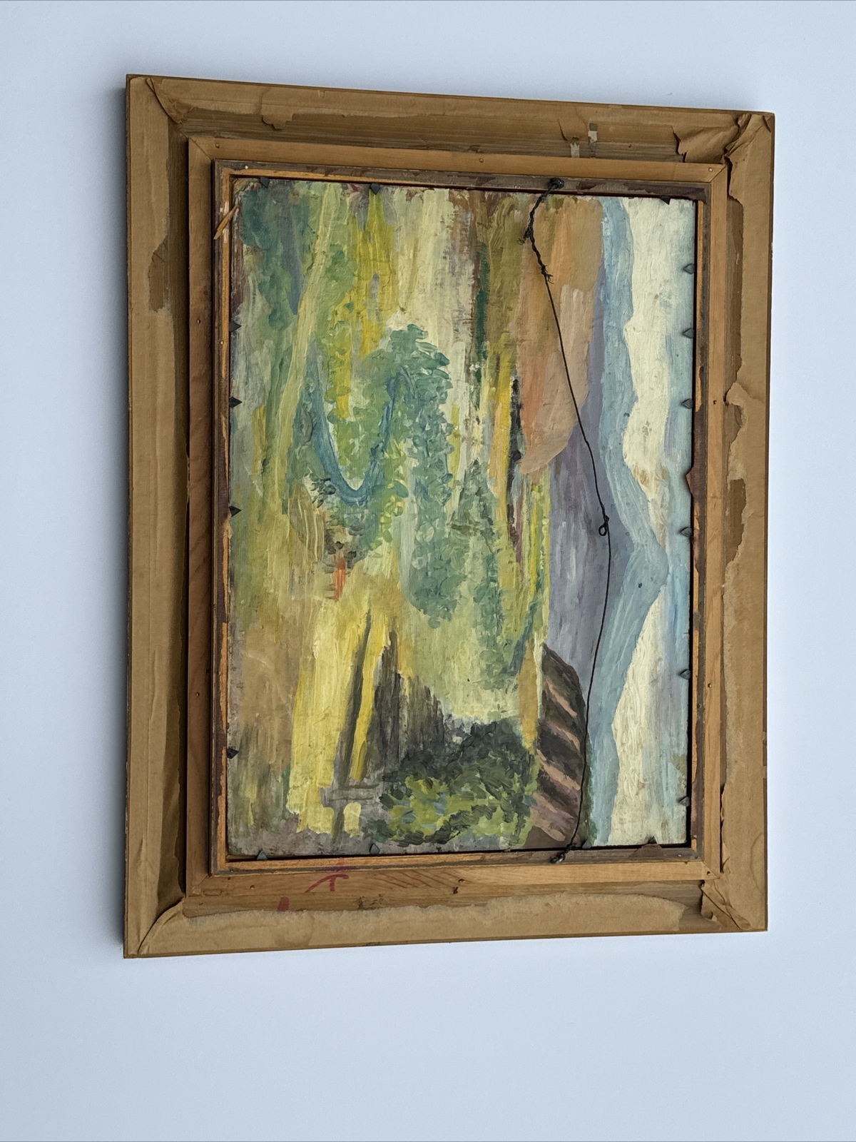 ANTIQUE PAINTING IMPRESSIONISM REGIONALISM MARINA NAUTICAL PORT BOAT DOCK OLD