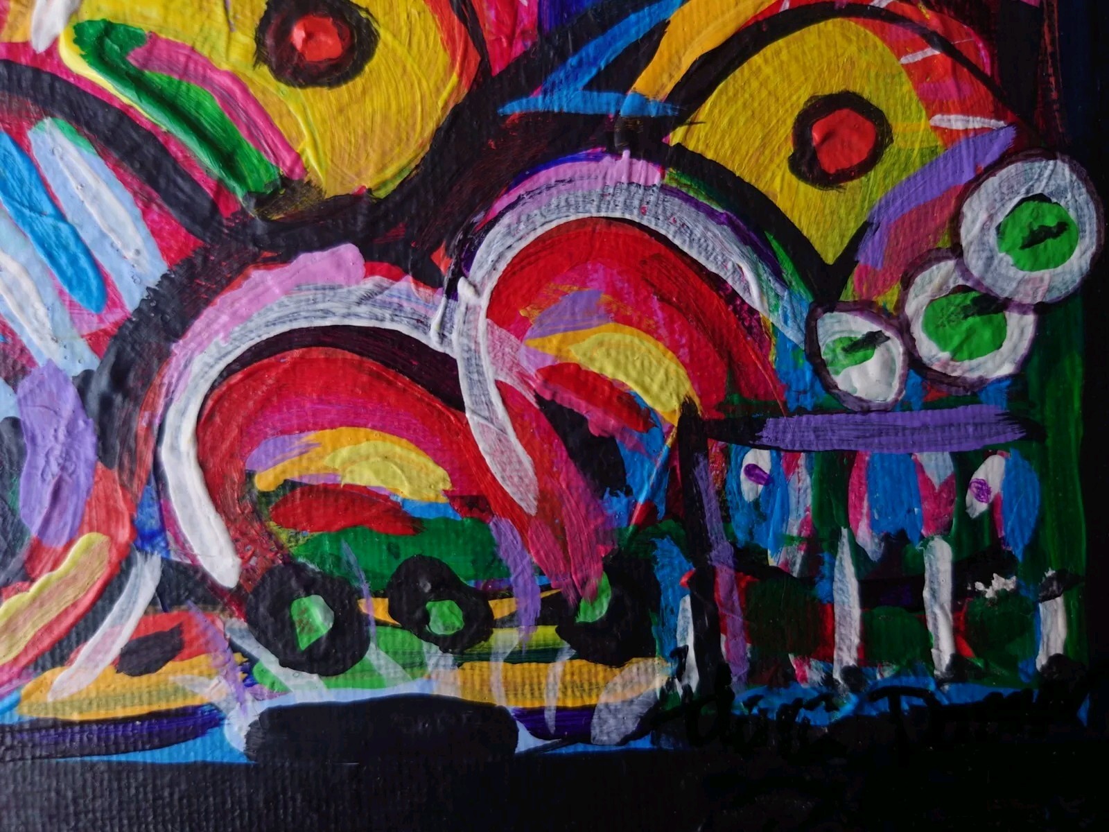 Impressions Adara Danner Original Textured Acrylic On Canvas Panel