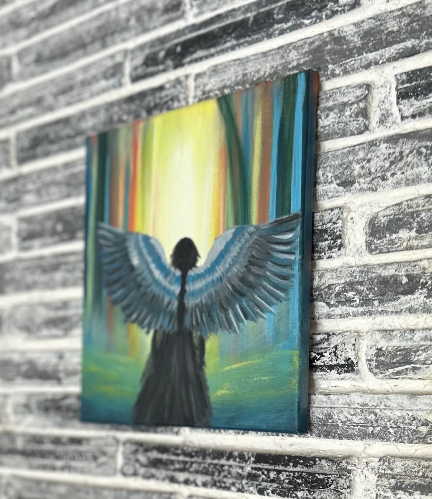 Hand-Painted Acrylic Artwork – Tutorial-Inspired Original Design