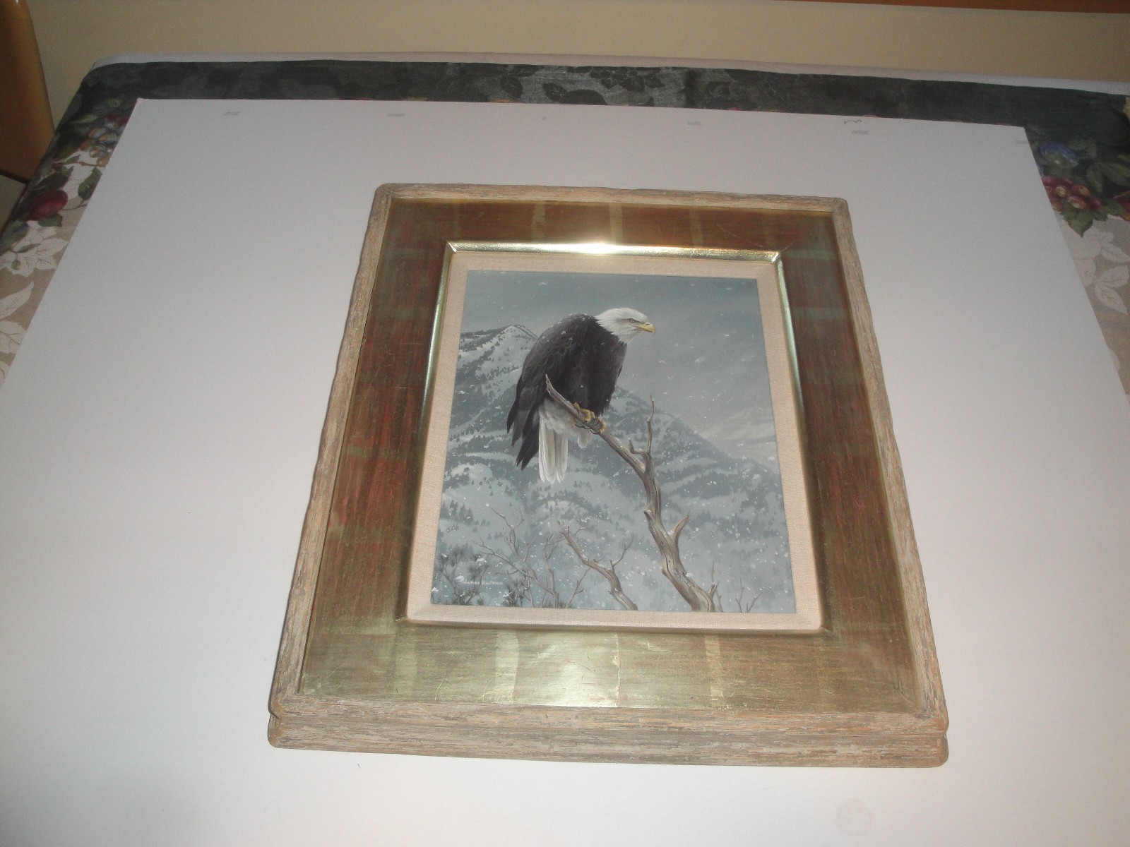 Federal Duck Stamp Winner Jim Hautman Original acrylic painting Bald Eagle NICE