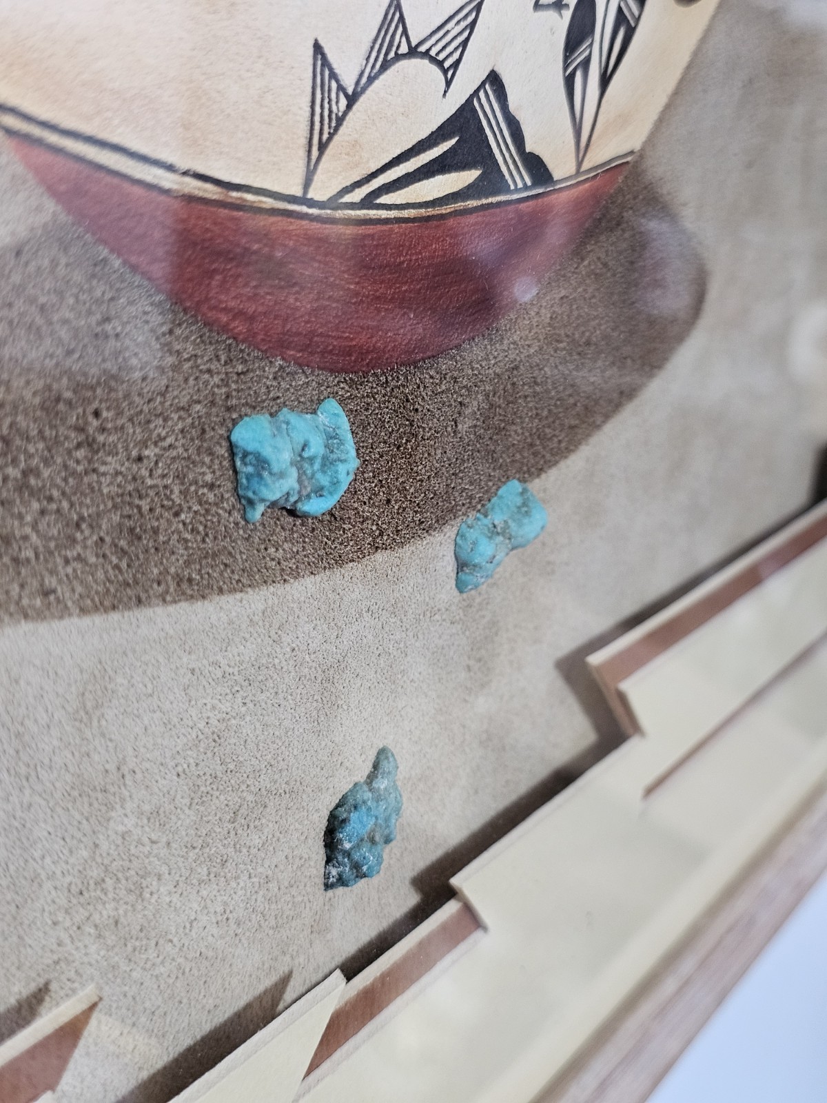 Ron Fleetwood Johnson Southwest Native American Style Painting Turquoise Art