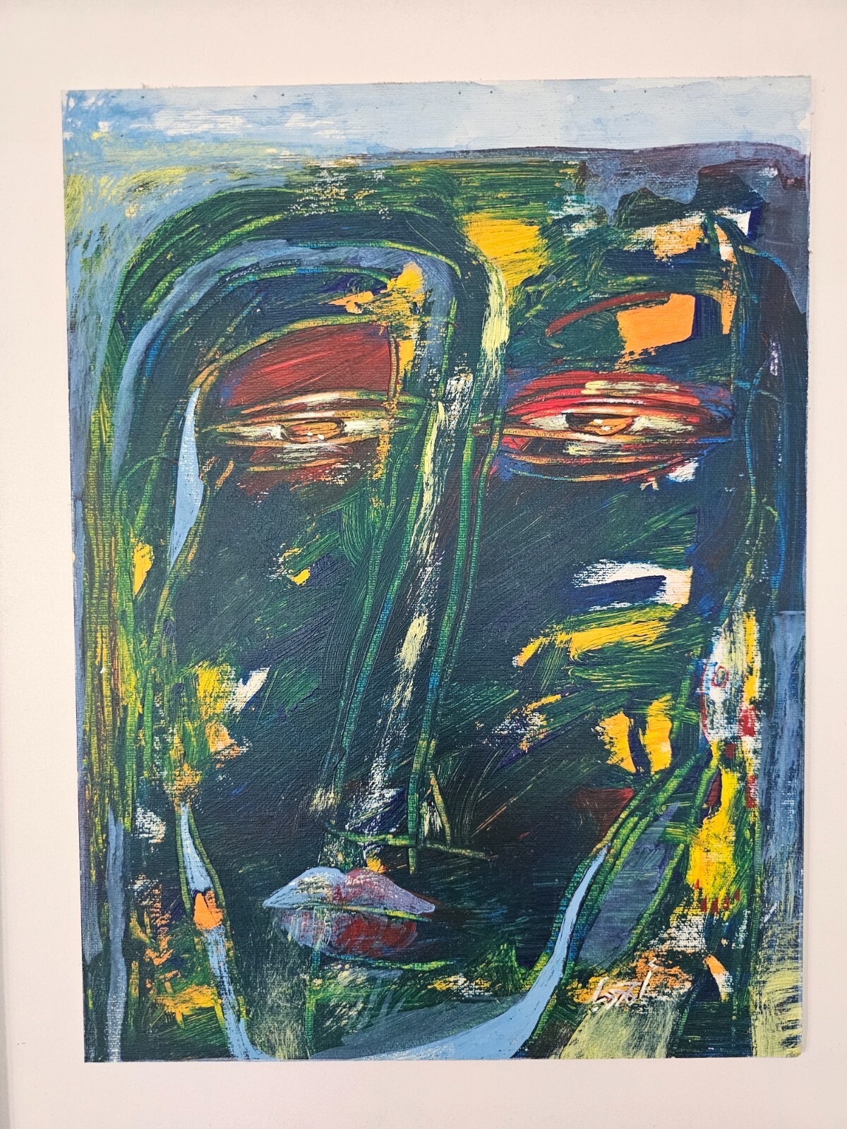 Ahmad daba احمد دبا original Abstract SYR Fine arts painting 16×12″