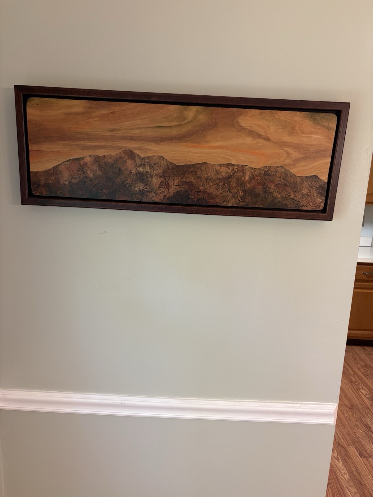Scenic AZ Painting- Title: Copper Ridge By Jack Quinn. Size 31”x 13”