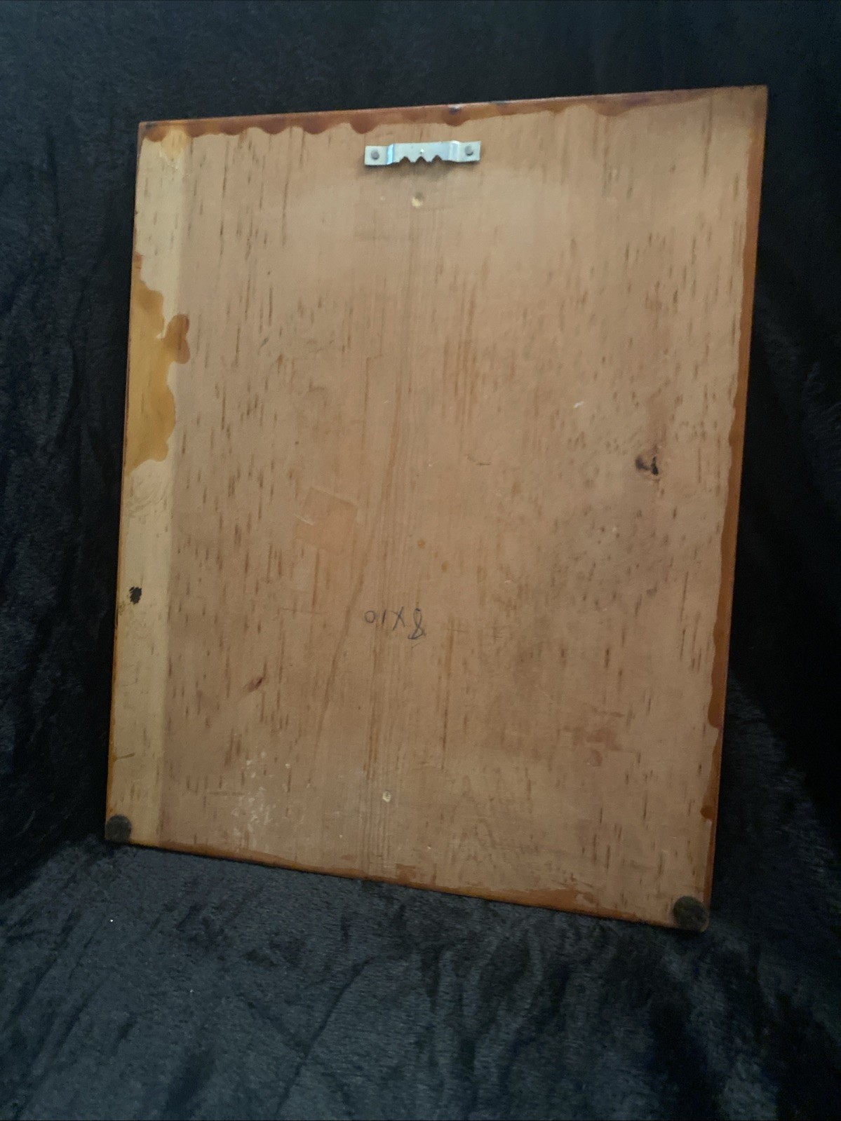 MCM Hand Painted And Signed Strawberry On Wooden Panel