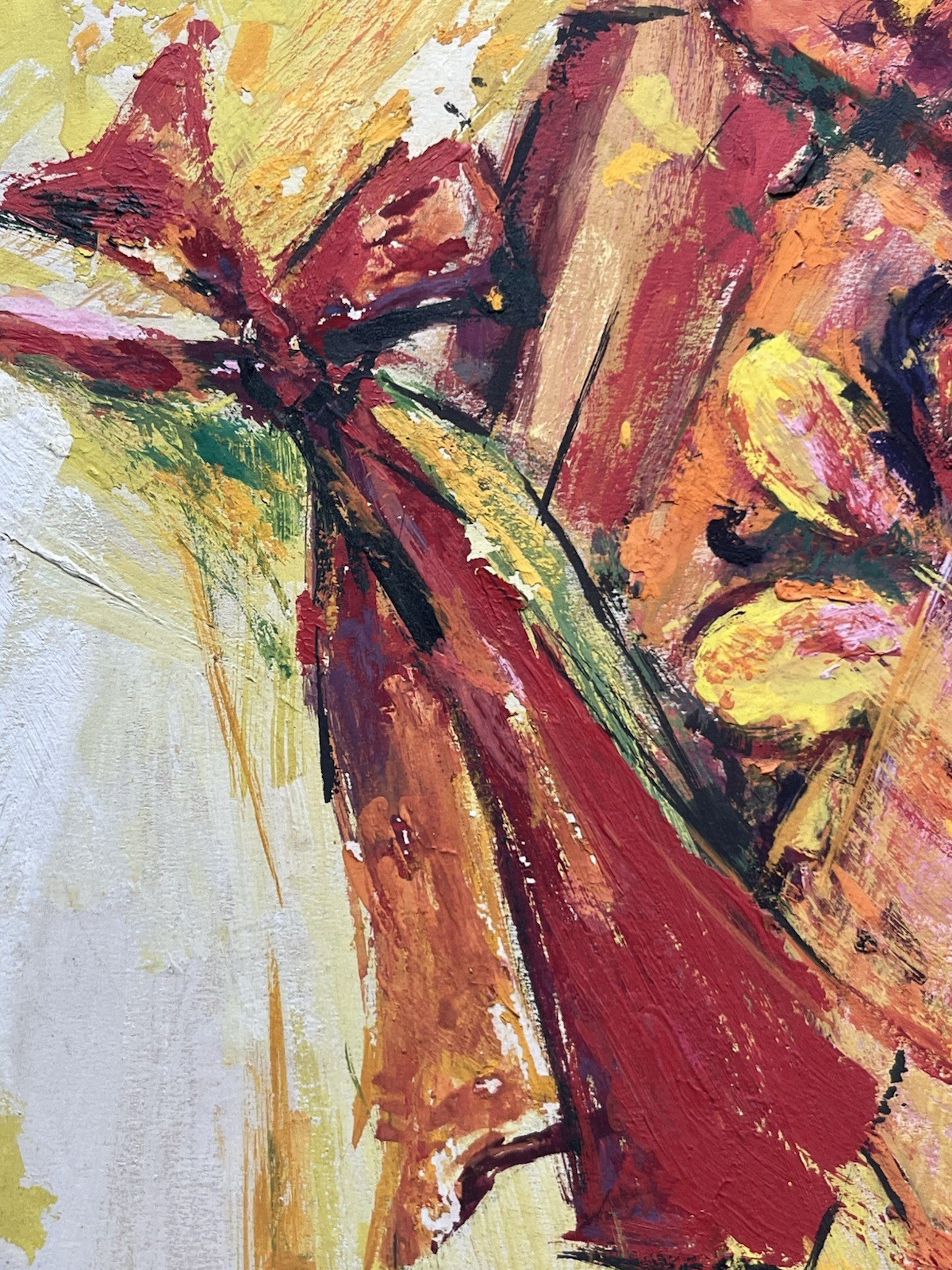 MCM 60s Modernist Expressionism Painting Jamaican Black Girls Kingston Jamaica