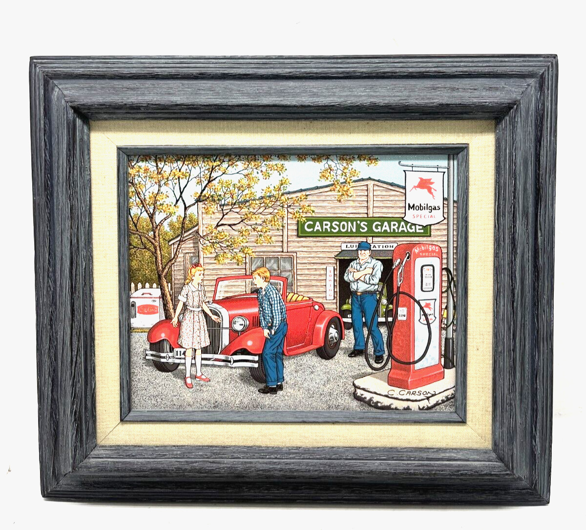 C Carson Painting Garage Mobil Gas Fuel station Automotive Auto shop picture