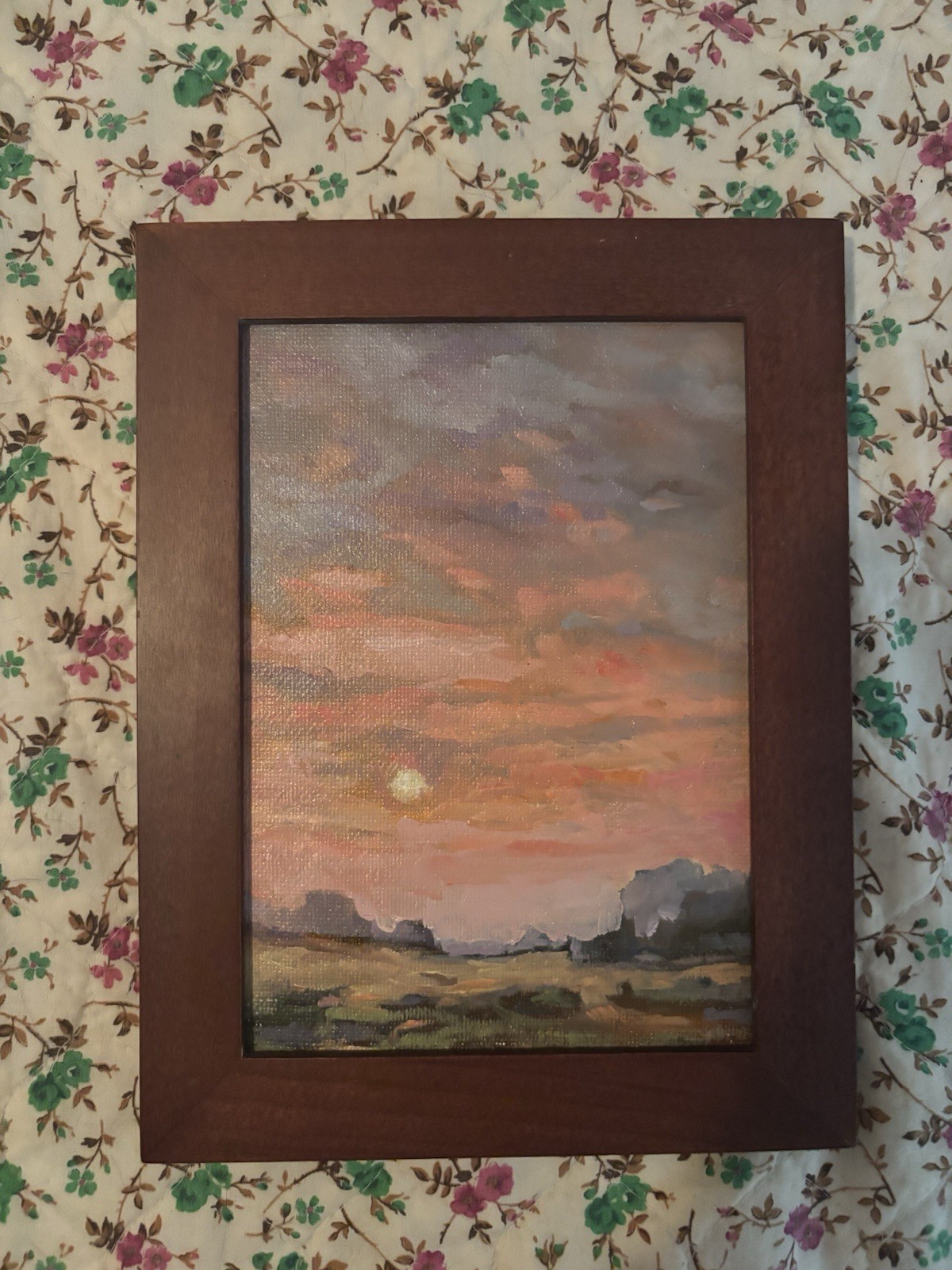 Original Oil Painting 6.5”x 8.5” (Including Frame) By Vincent Dominello