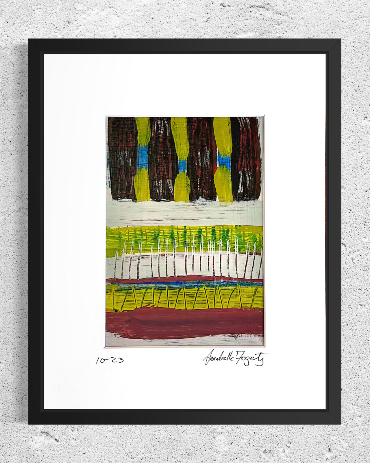 Set Of 6 Original Still Life Collage 8×10 Matted Contemporary Kitchen Wall Art