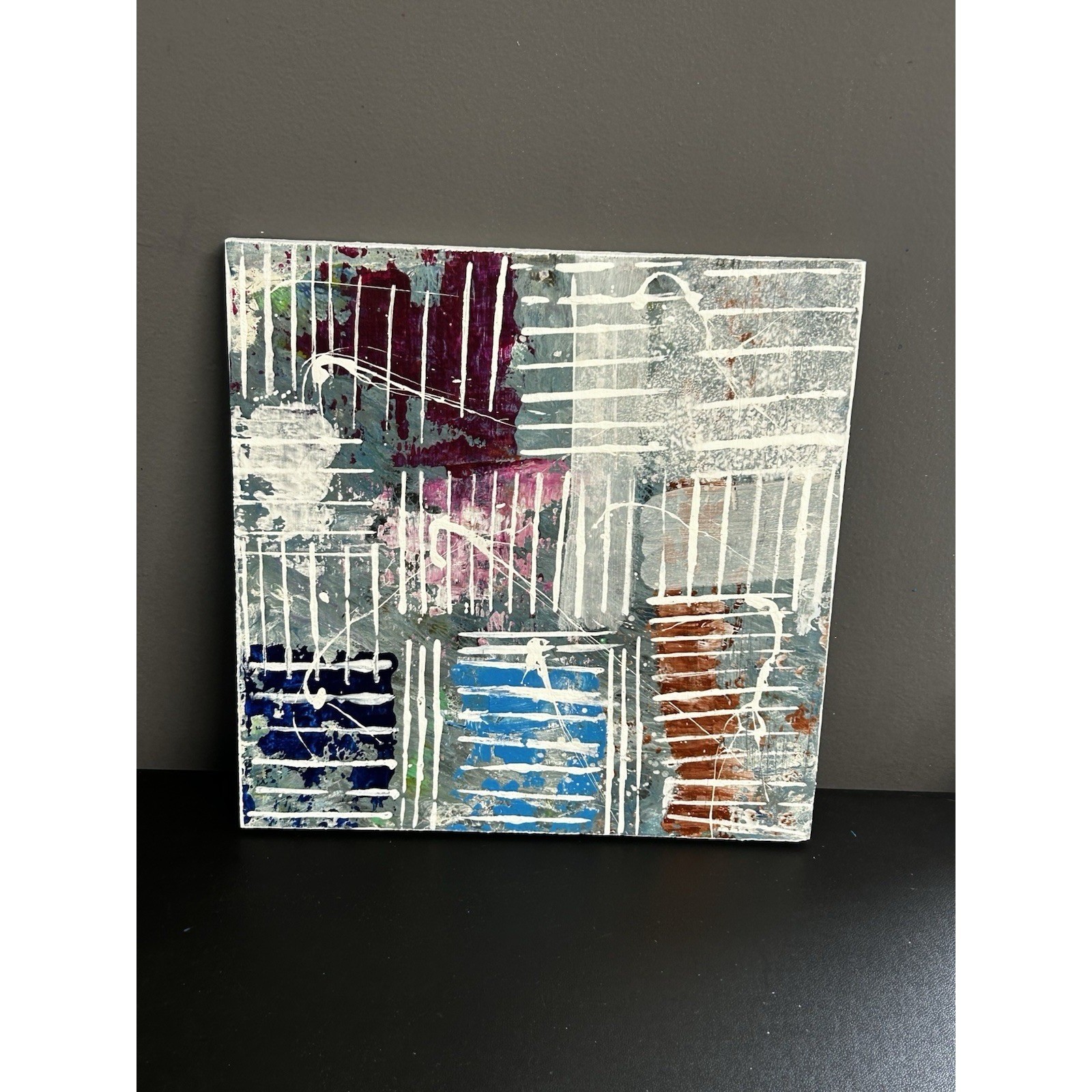 Original Acrylic Painting On Reclaimed Wood Titled Break Free Modern Art Signed