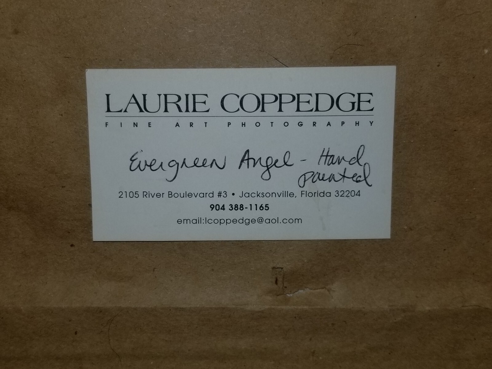 Laurie Coppedge «Evergreen Angel» hand painted, signed, numbered