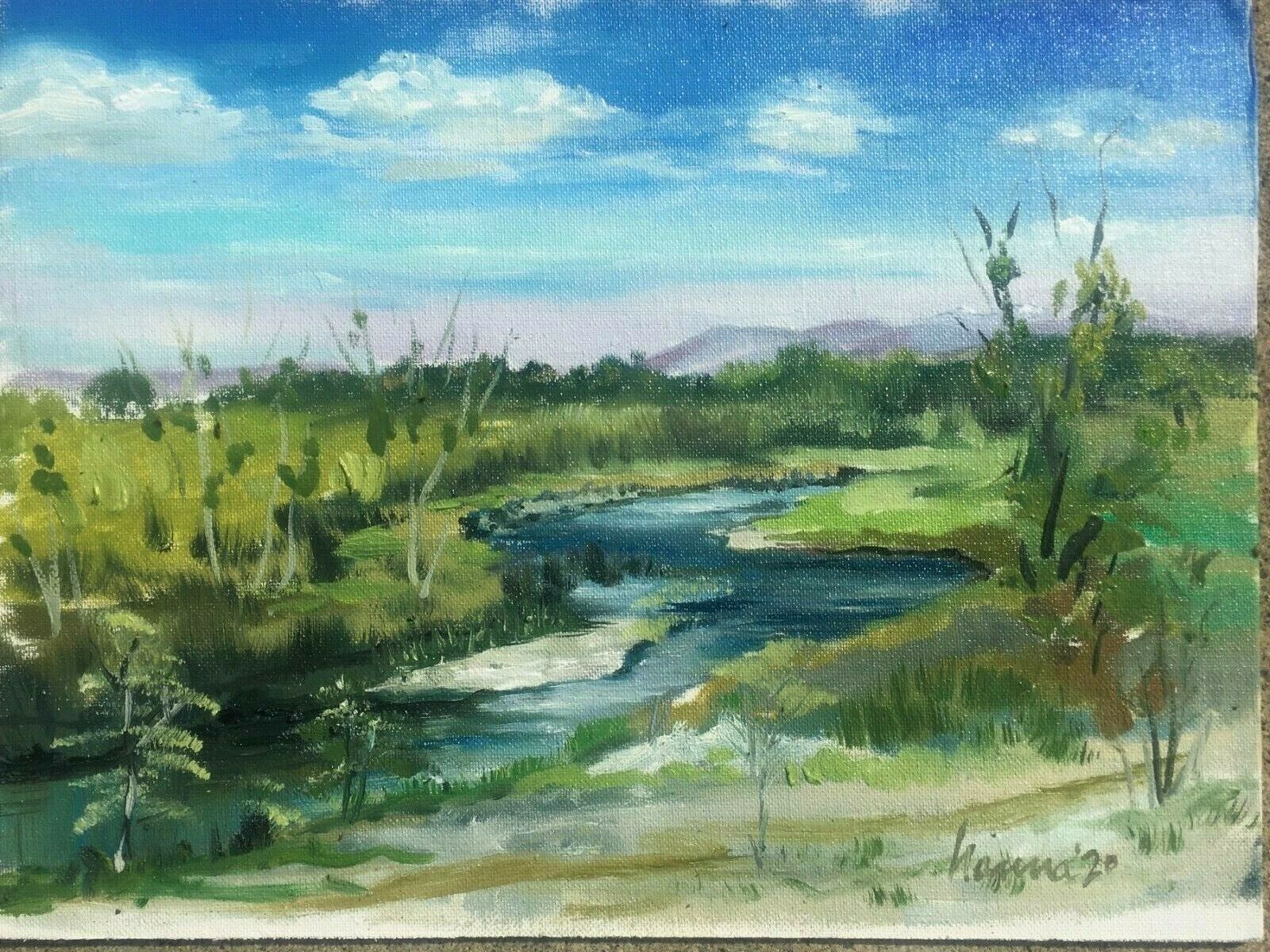 MERCED, CA US Dept State recognizes CA Artist: CA Hwy 59 Merced River