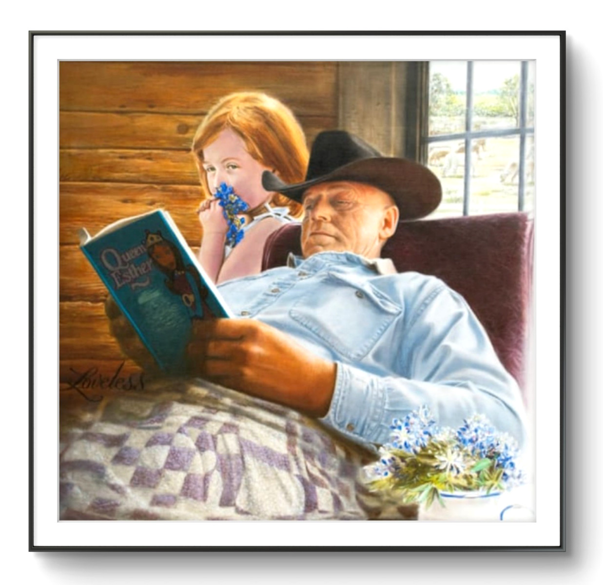 LOVELESS – «STORY TIME» on paper 11 X 14 print reproduction with matting