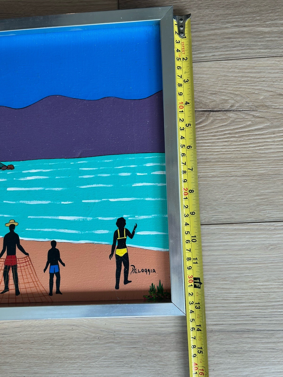 Original Painting By Brazilian Artist Peloggia Caribbean Beach Theme