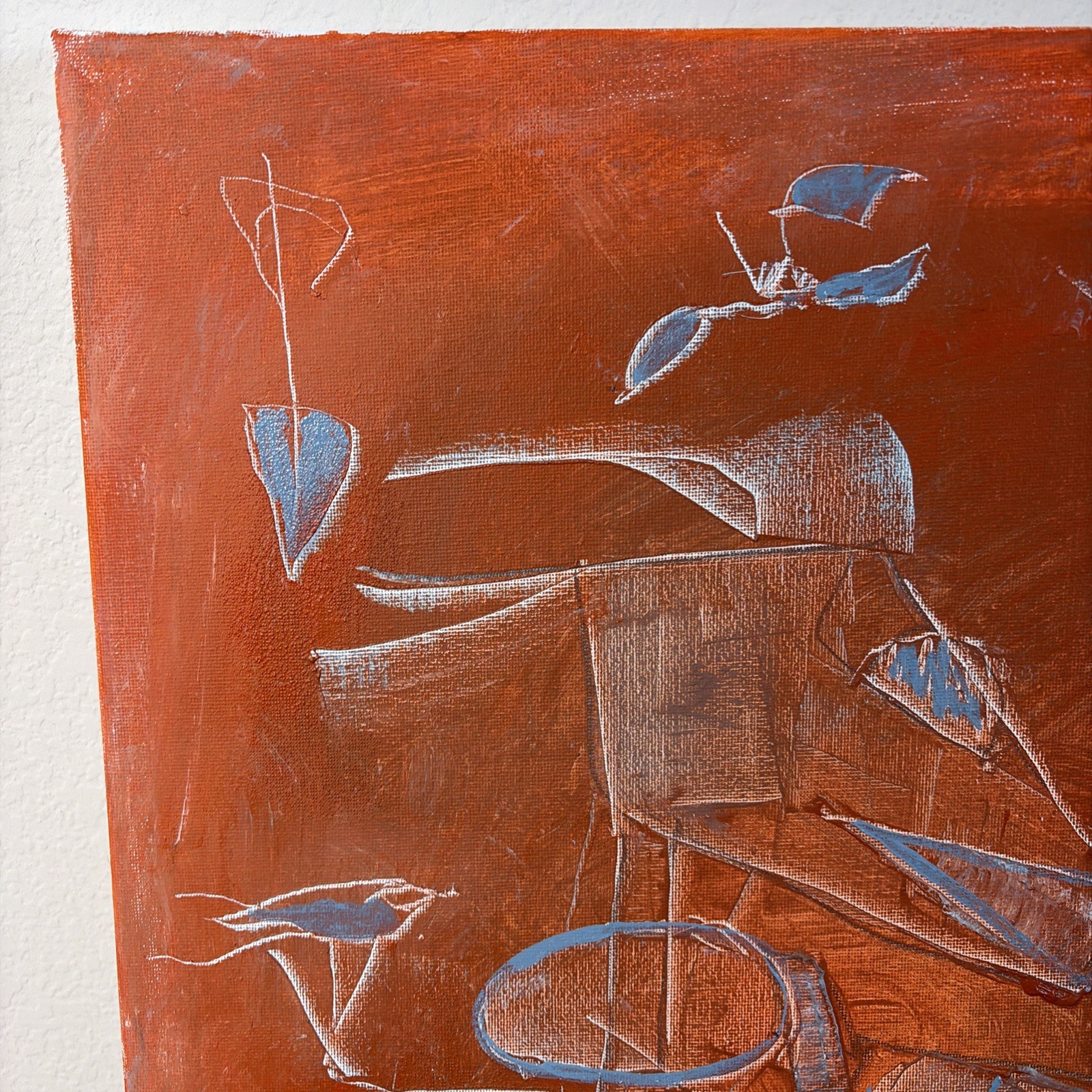 Beto Mejia Original Modern Abstract Expressionist Figures Art Painting Canvas