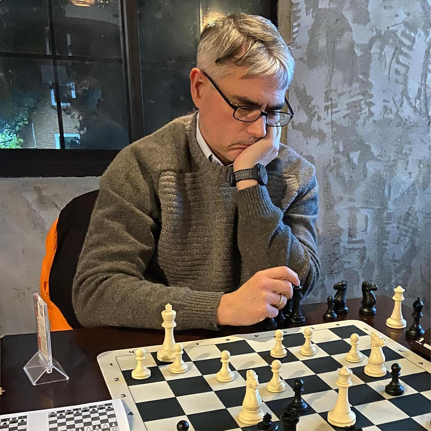 Tournament Chess Set/ 20»X20» Foldable Silicone Chess Board / 3.75» King Heig